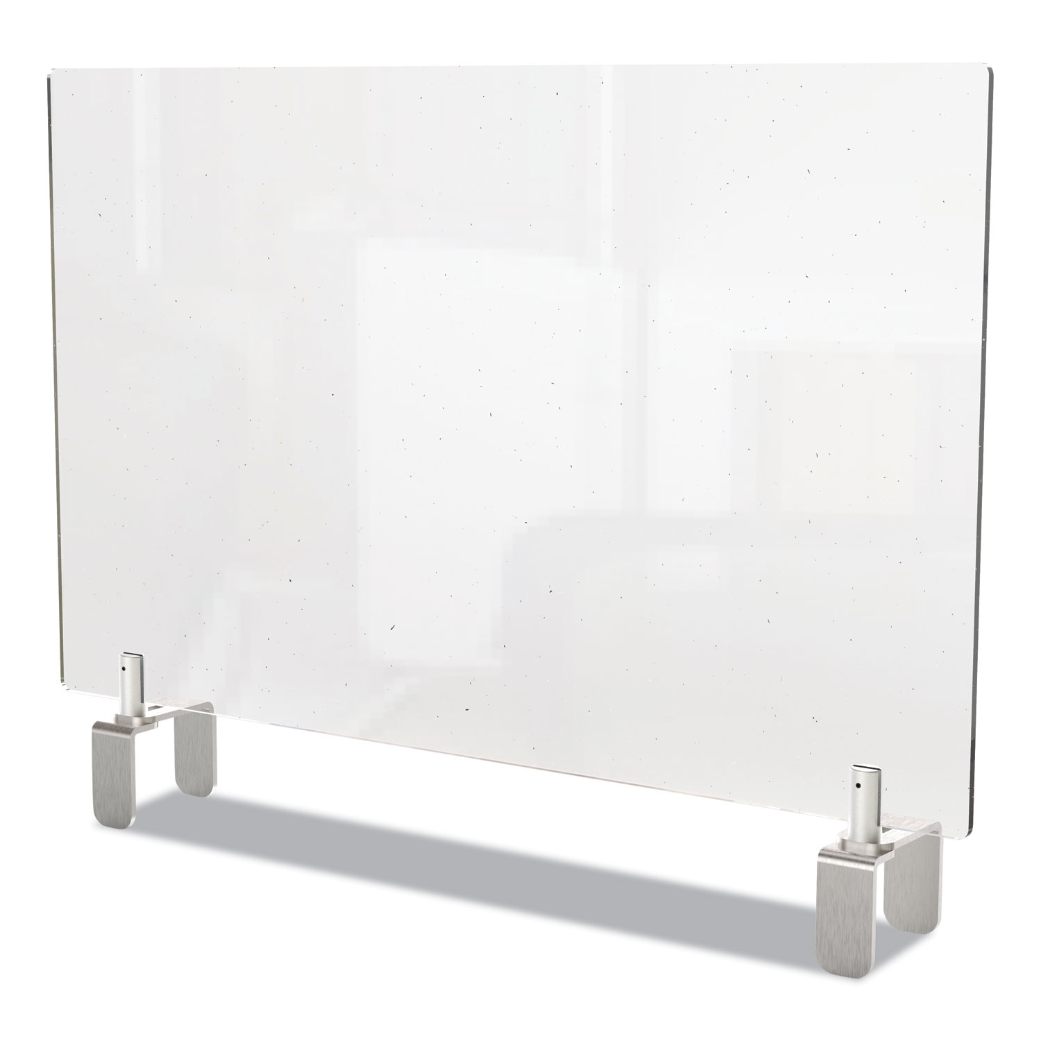  Ghent PEC3042-A Clear Partition Extender with Attached Clamp, 42 x 3.88 x 30, Thermoplastic Sheeting (GHEPEC3042A) 