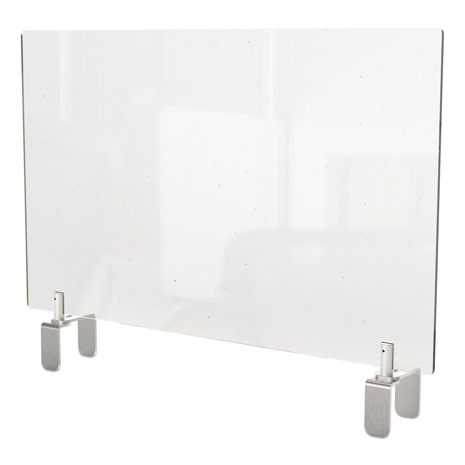  Ghent PEC1842-A Clear Partition Extender with Attached Clamp, 42 x 3.88 x 18, Thermoplastic Sheeting (GHEPEC1842A) 