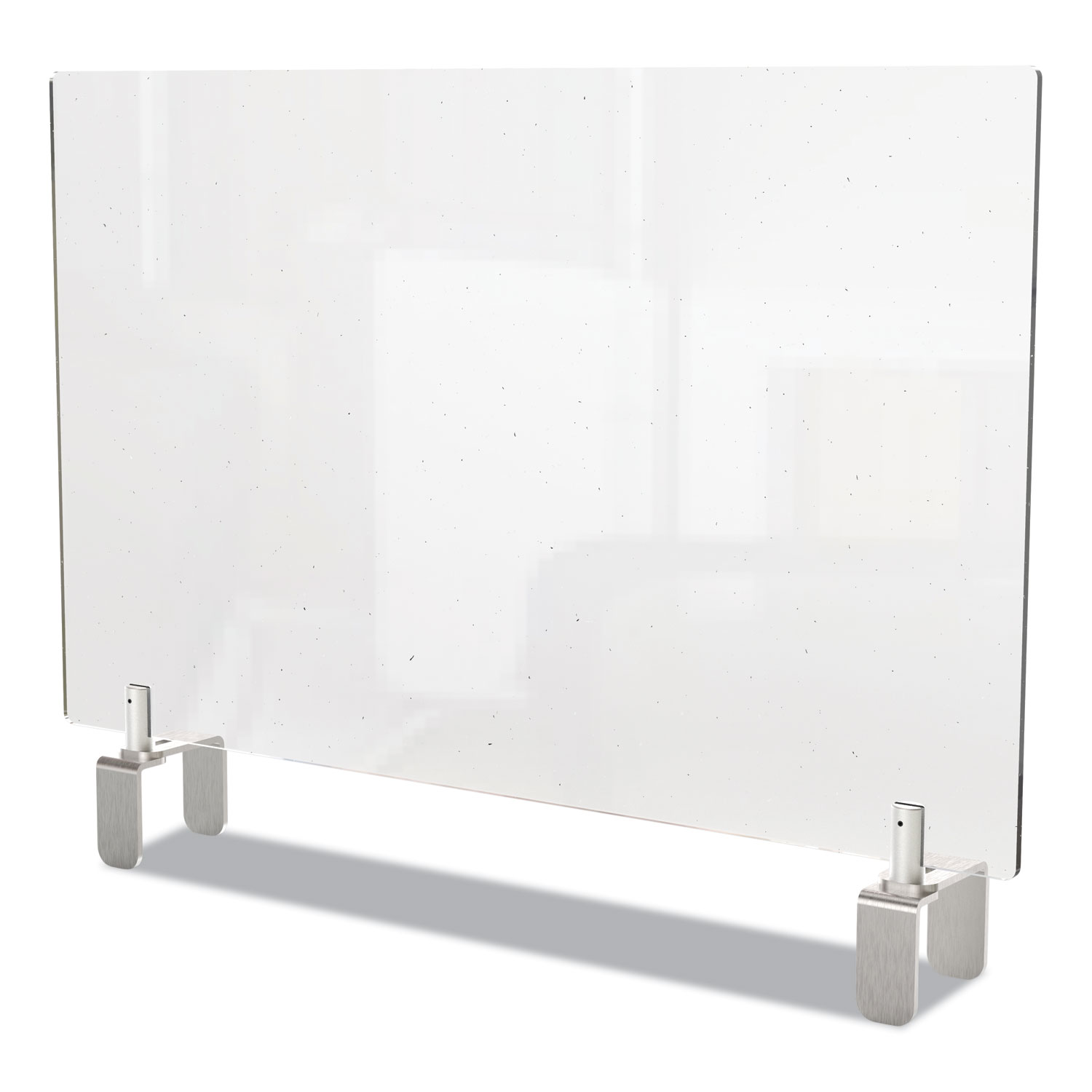  Ghent PEC2442-A Clear Partition Extender with Attached Clamp, 42 x 3.88 x 24, Thermoplastic Sheeting (GHEPEC2442A) 
