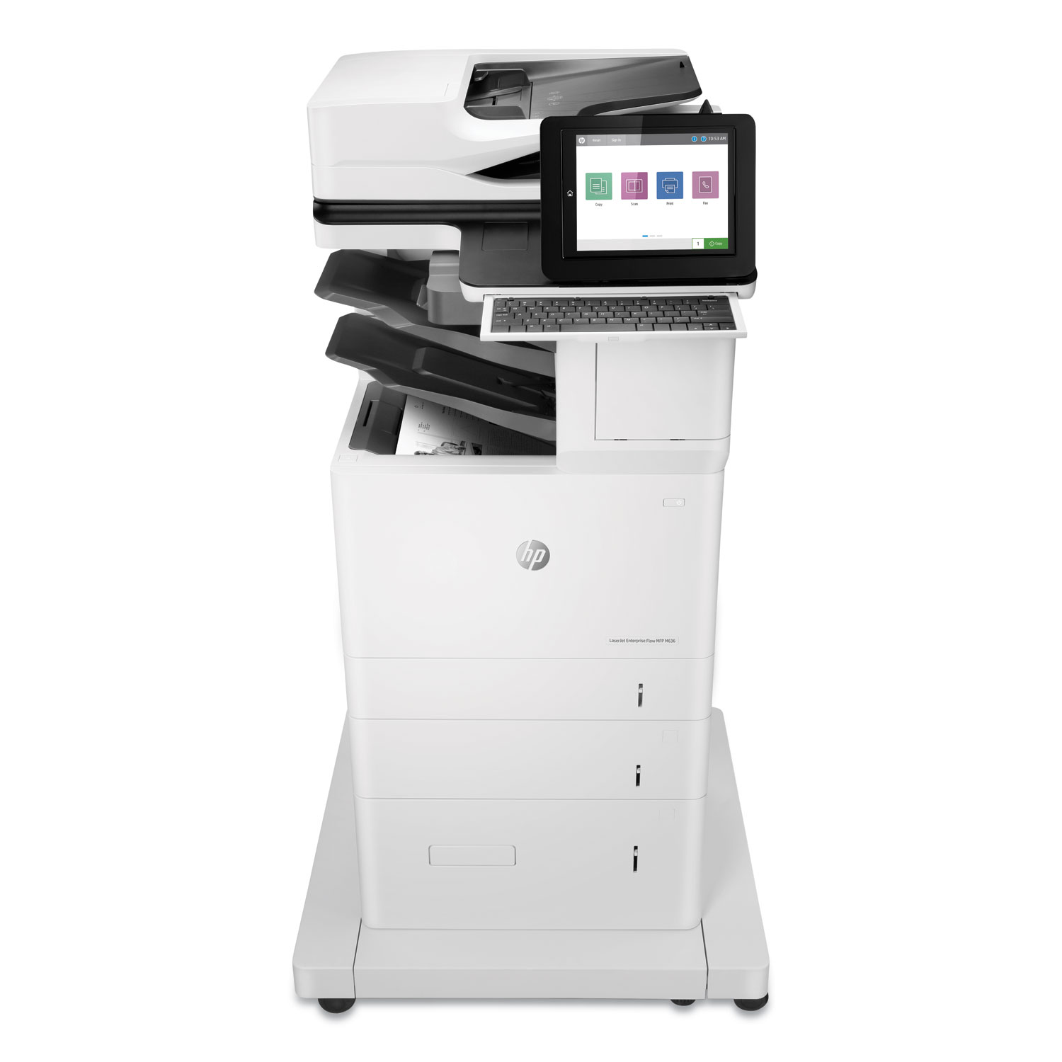  HP 7PT01A#BGJ LaserJet Enterprise Flow MFP M636z Multifunction Laser Printer, Copy/Fax/Print/Scan (HEW7PT01A) 