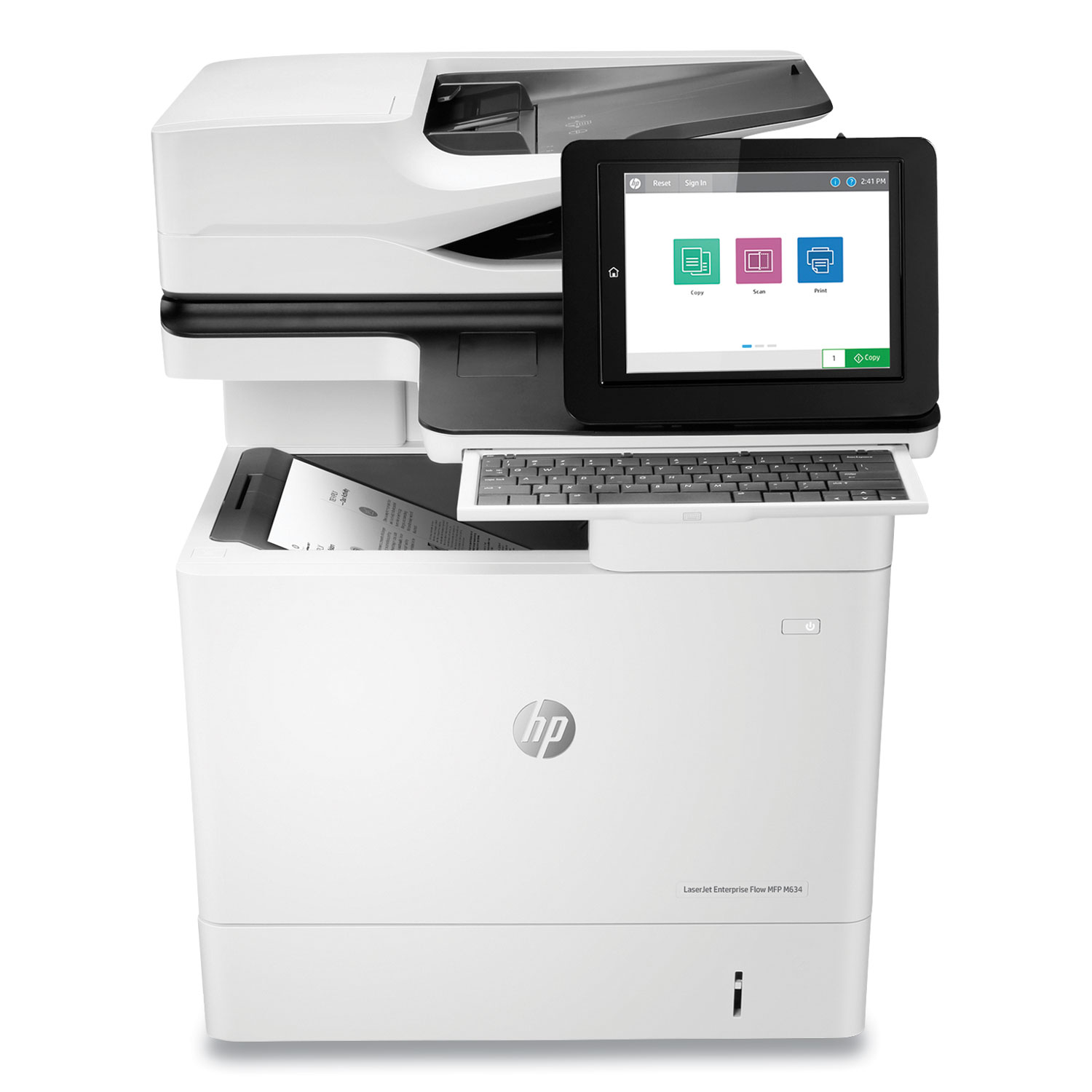 HP 7PS95A#BGJ LaserJet Enterprise Flow MFP M634h Multifunction Laser Printer, Copy/Print/Scan (HEW7PS95A) 
