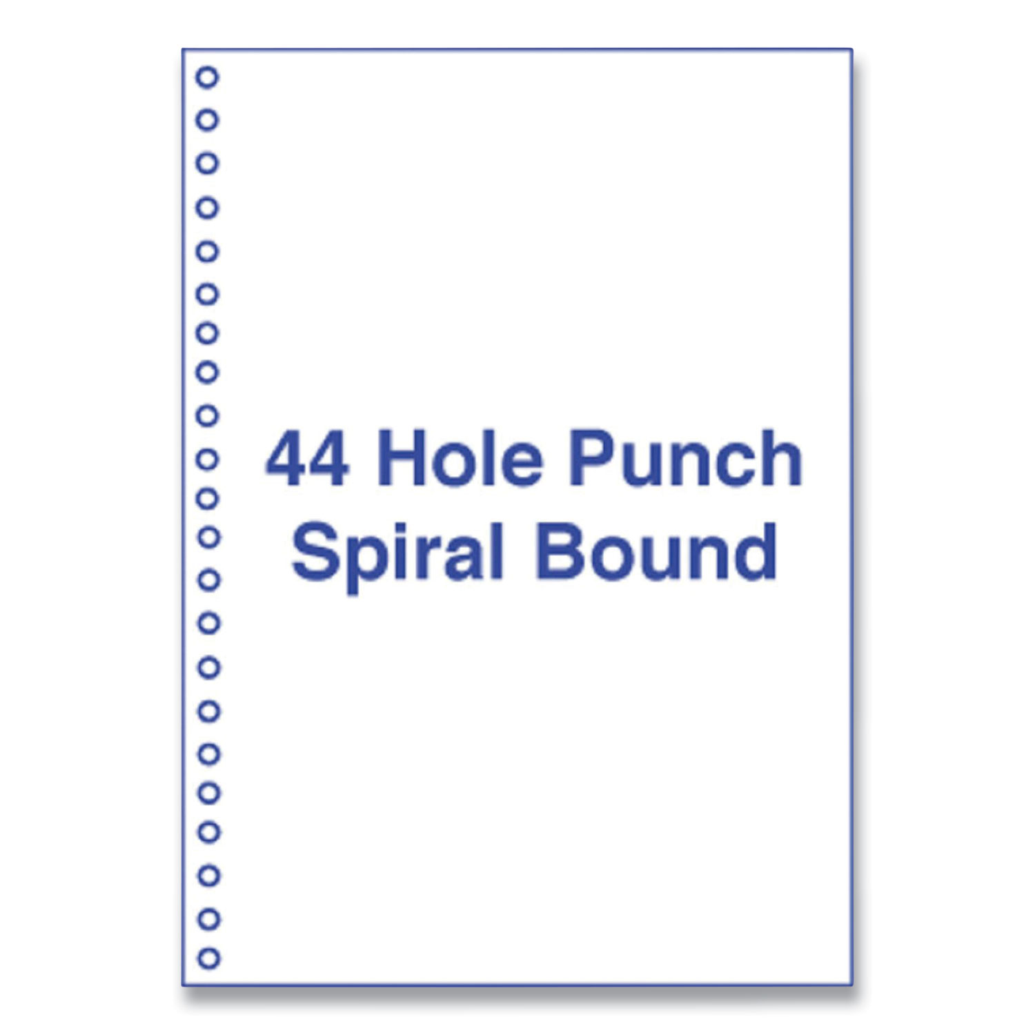 Stock 8.5  x 11 Blank Laser Cut Sheet w/ 7 Hole Punch, 20# bond
