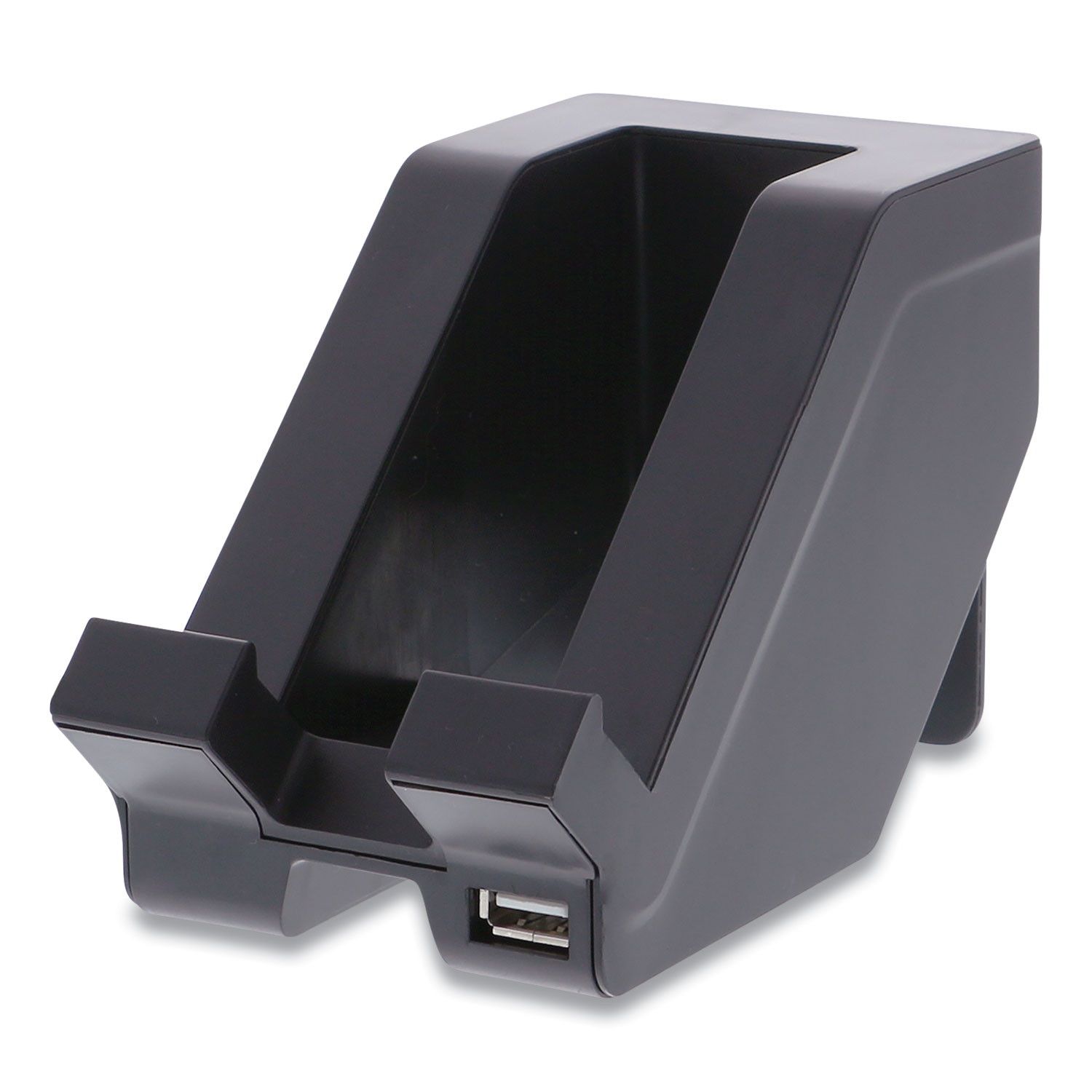  Bostitch KT-PHONE-BLK Konnect Plastic Phone Dock with USB Port, For Use with Phones and Tablets, 3 x 3.5 x 5, Black (BOS24340006) 