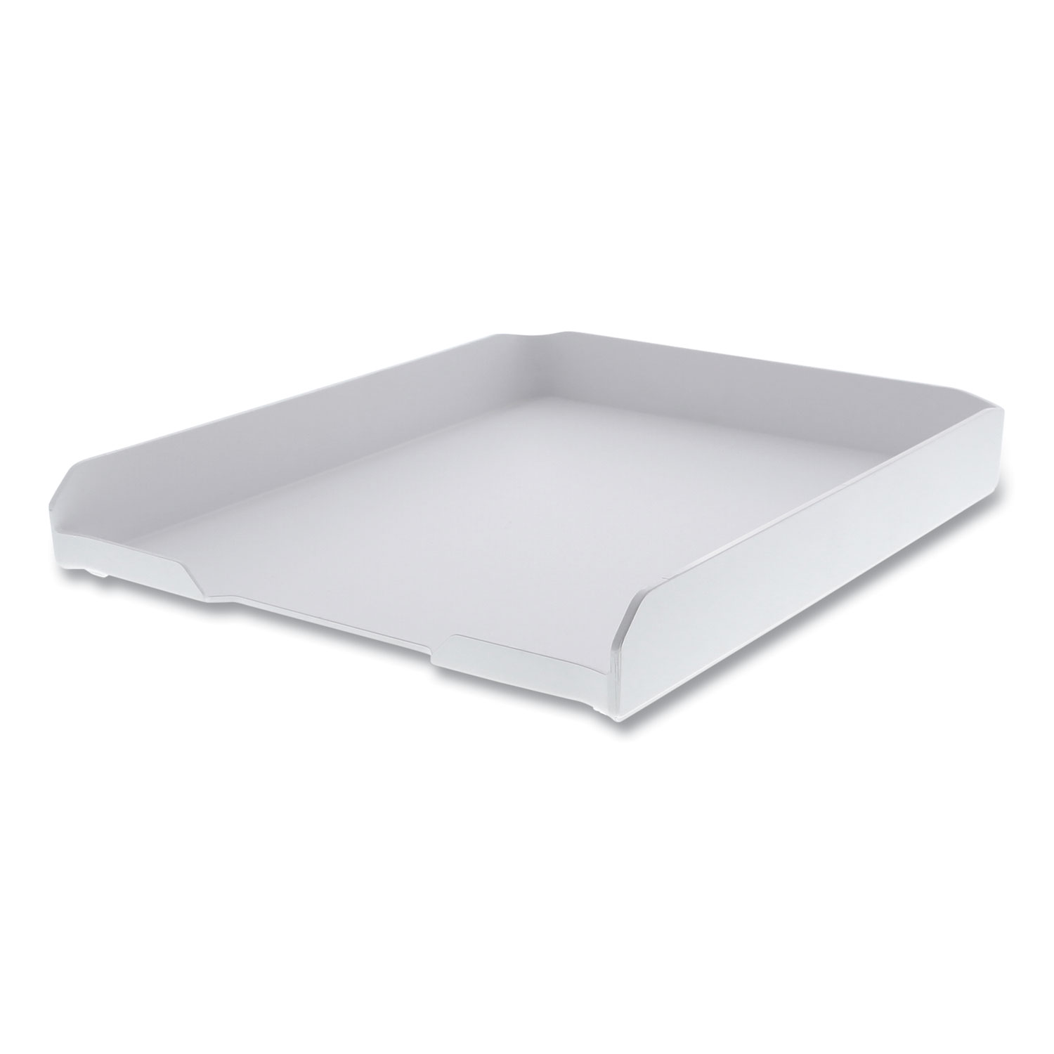  Bostitch KT-TRAY-WHITE Konnect Stackable Letter Tray, 1 Section, Letter Size Files, 10.13 x 12.25 x 1.63, White (BOS24357594) 