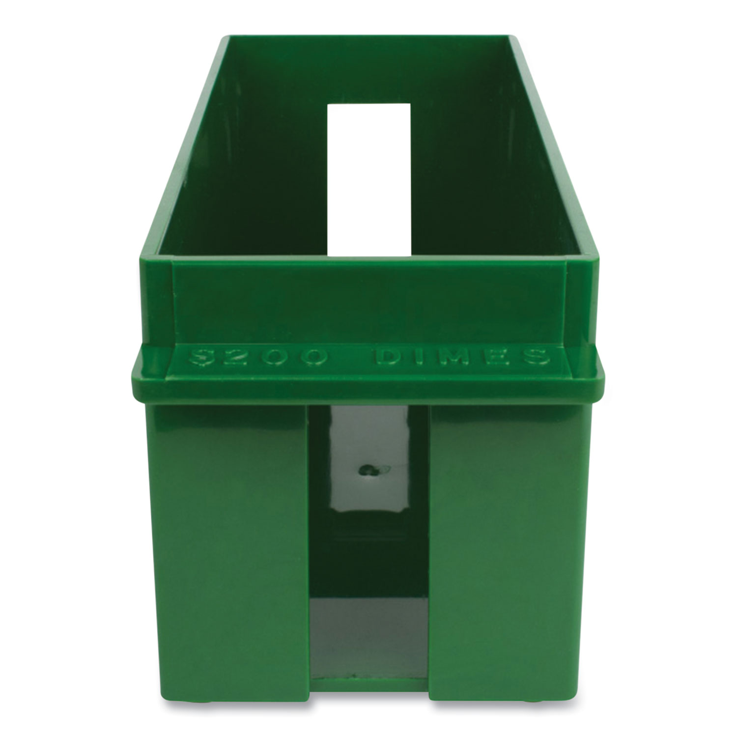 CONTROLTEK® Coin Tray, Dimes, 1 Compartment, 10.5 x 4.75 x 5, Green