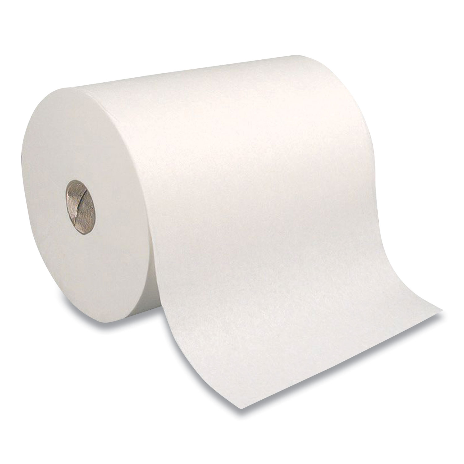 Recycled Hardwound Paper Towels, 1-Ply, 7.87 x 800 ft, White, 6 Rolls ...