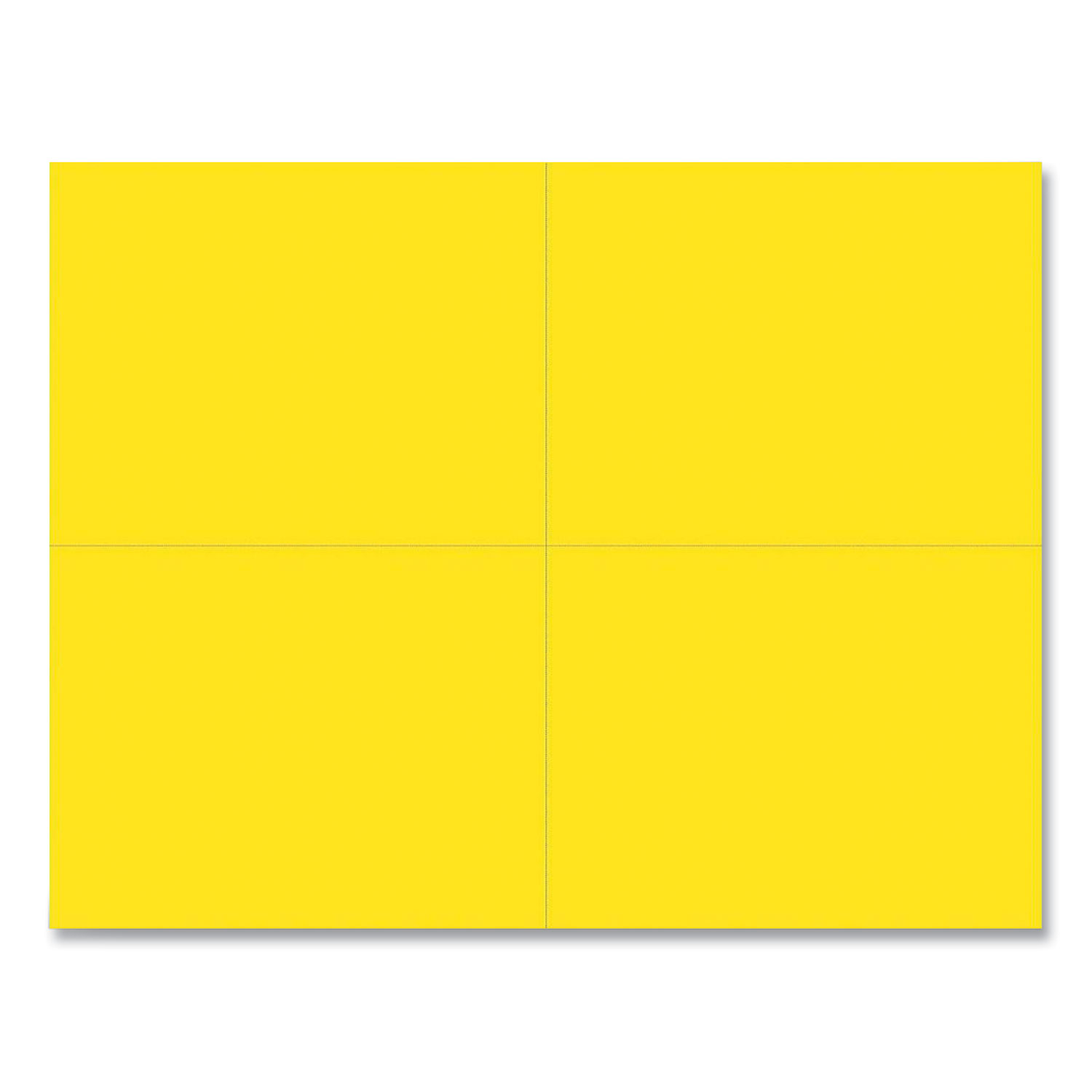 Great Papers!® Printable Postcards, 110 lb, 5.5w x 4.25h, Bright Yellow, 4/Sheet, 200/Pack