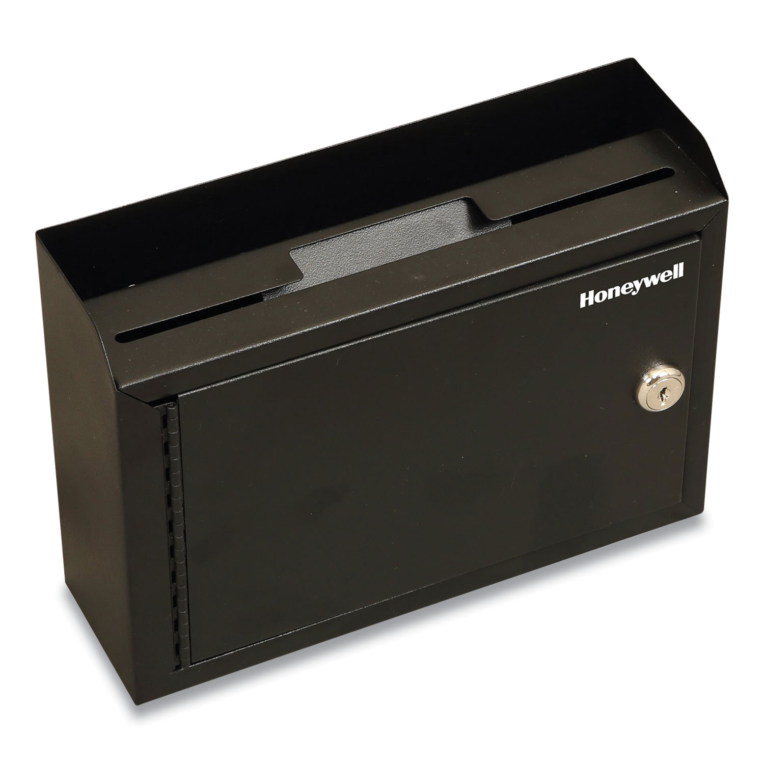  Honeywell 6204 Drop Box Safe with Keys, 9.9 x 3 x 7.1, 0.12 cu ft, Black (HWL2106798) 