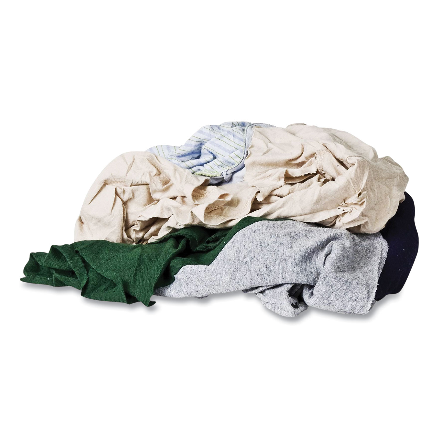 Monarch Brands® Reclaimed Color T-Shirt Rags, Assorted, 125/Box