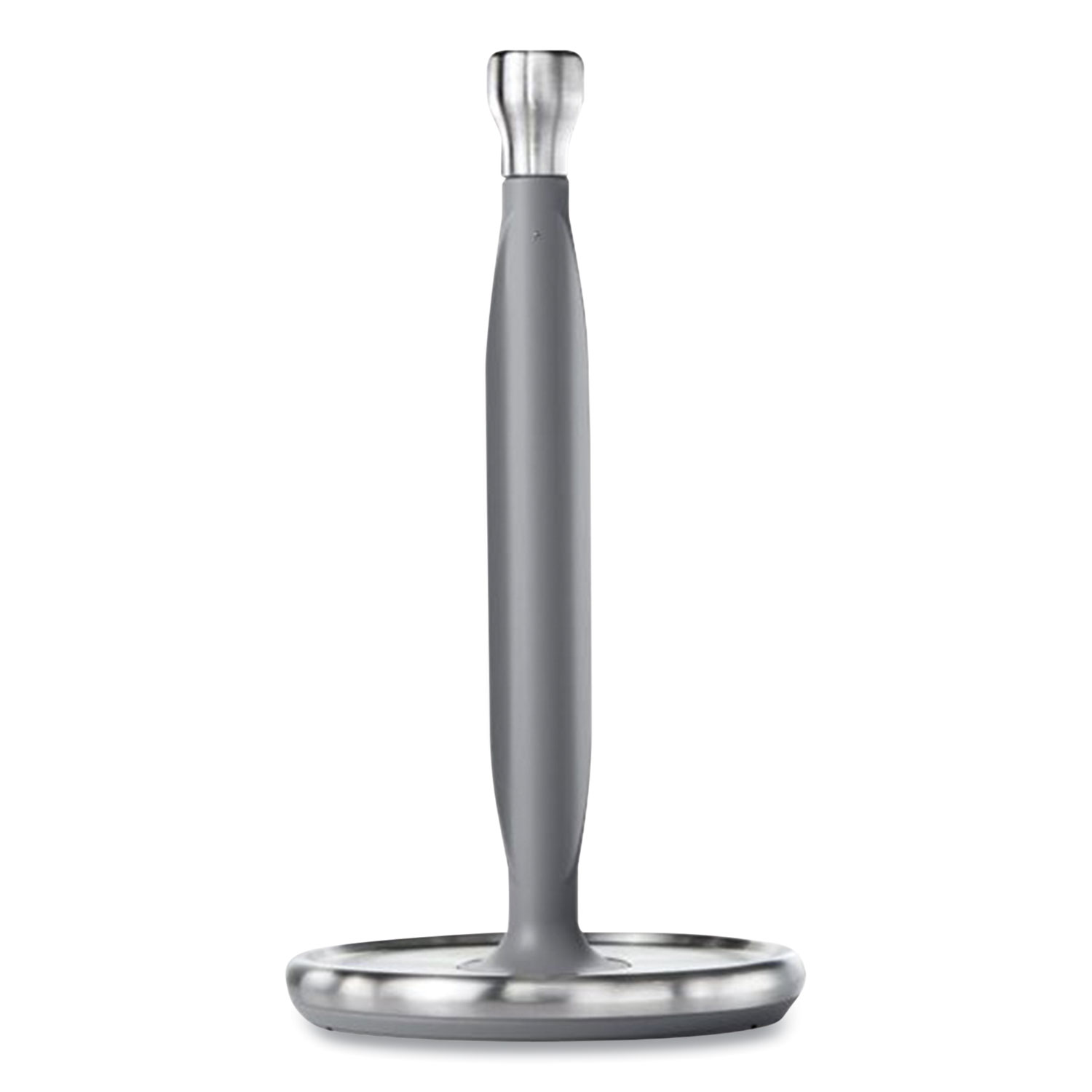 OXO Good Grips Steady Paper Towel Holder, Stainless Steel, 8.1 x 7.8 x 14.5, Gray/Silver
