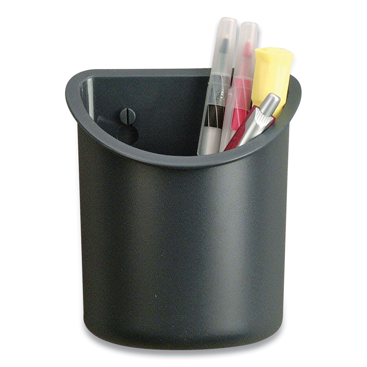  Officemate 29032 Verticalmate Plastic Pencil Cup, 5 h x 4.25 dia, Gray (OIC515105) 