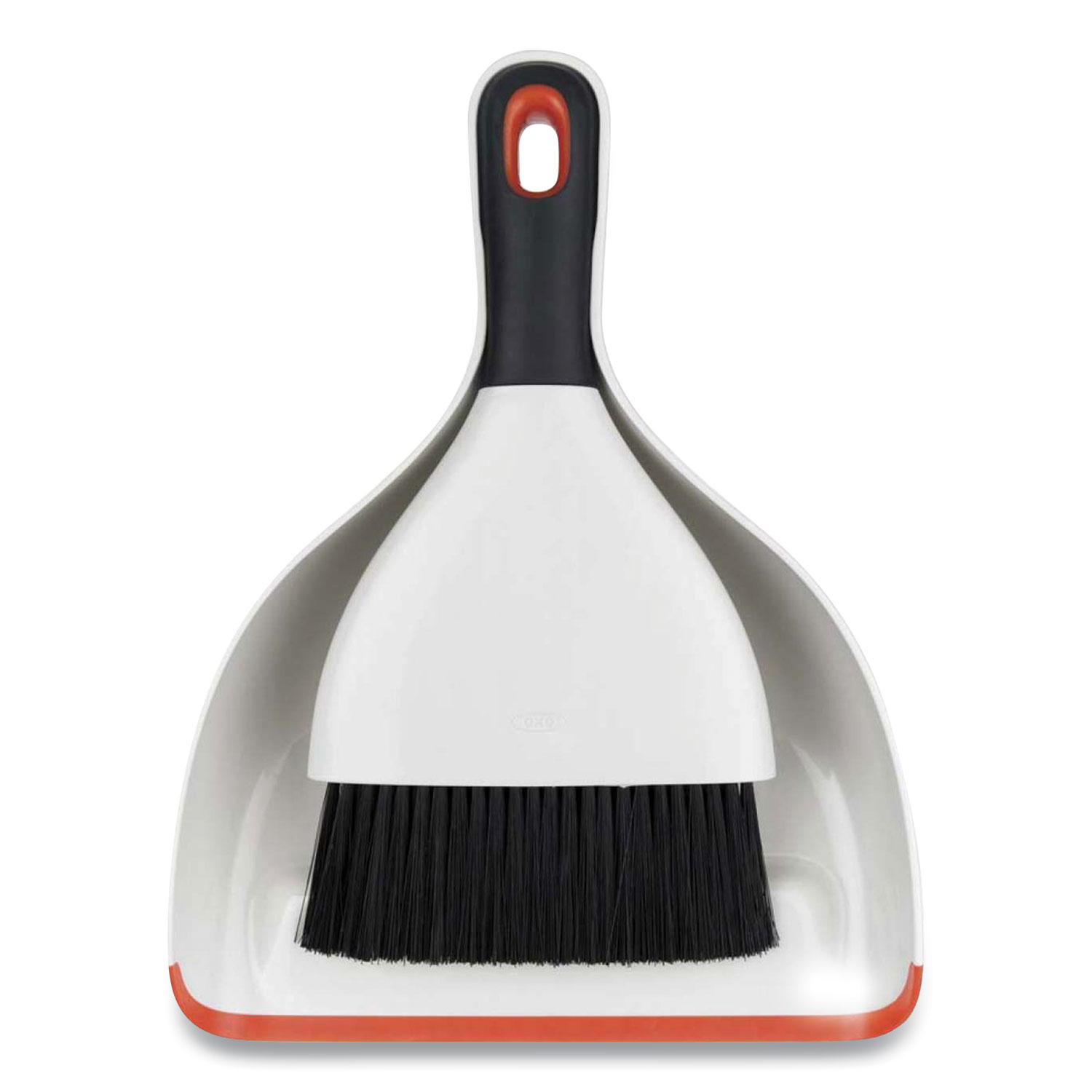 OXO Good Grips Dust Pan & Brush, 12 x 9, Plastic, White