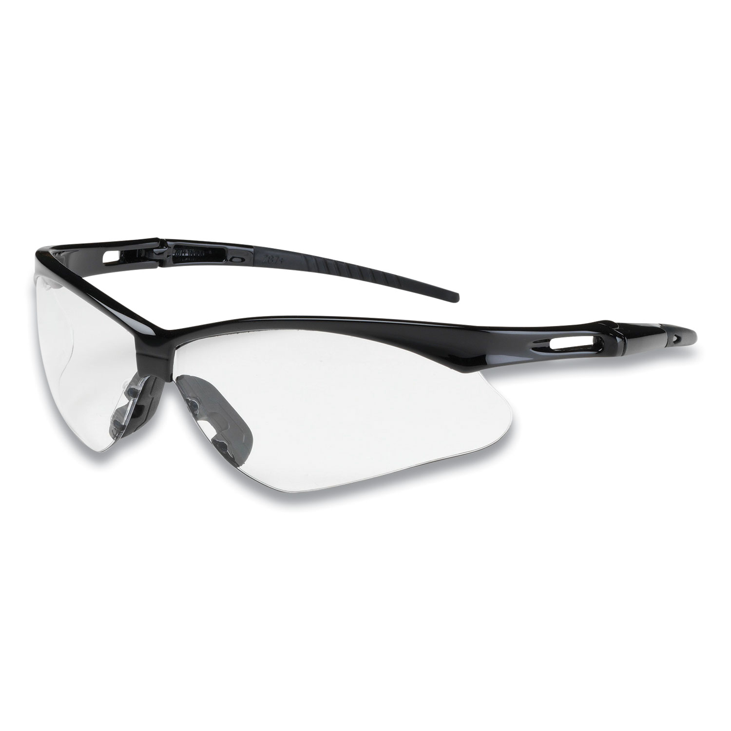  Bouton 250-AN-10111 Anser Optical Safety Glasses, Anti-Fog, Anti-Scratch, Clear Lens, Black Frame (PID2763759) 