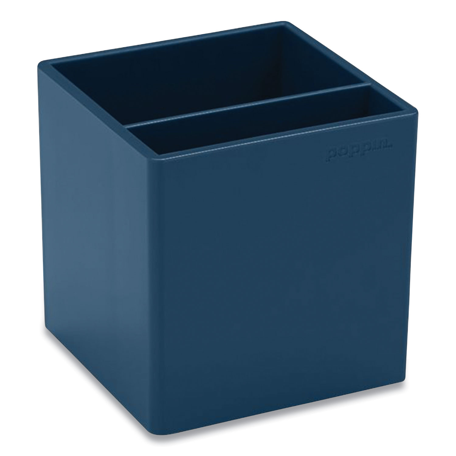  Poppin 105970 Pen Cup, 3.25 x 3.25 x 3.25, Plastic, Slate Blue (PPJ24342722) 
