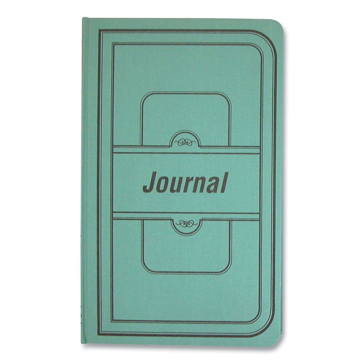 National® Tuff Series Accounting Journal, Green Cover, 7.25 x 12.13, 500 White Pages
