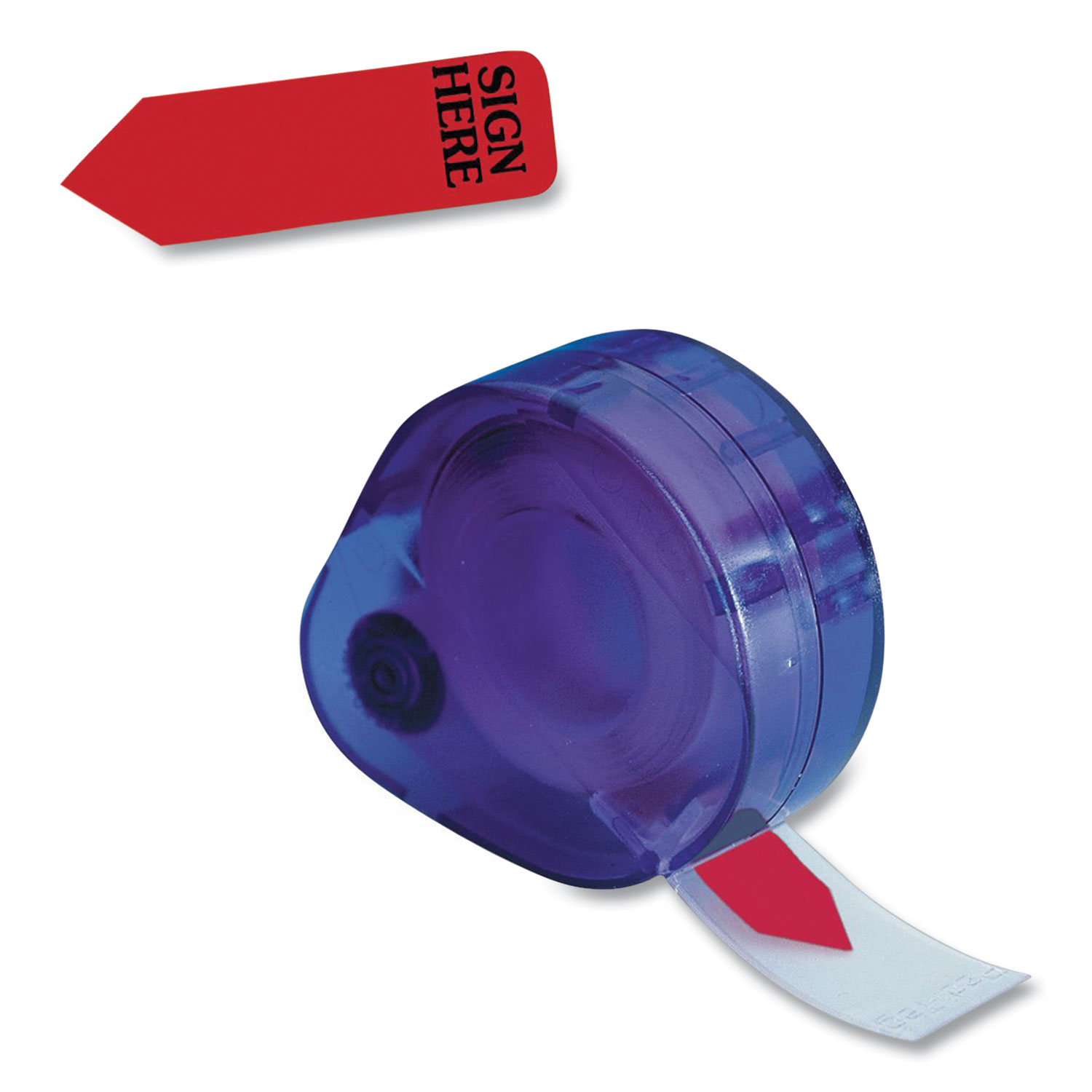 Redi-Tag 93022 Sign Here Page Flags in Dispenser, 0.56 Wide, Red, 120/Roll, 2 Rolls/Pack (RTG420874) 