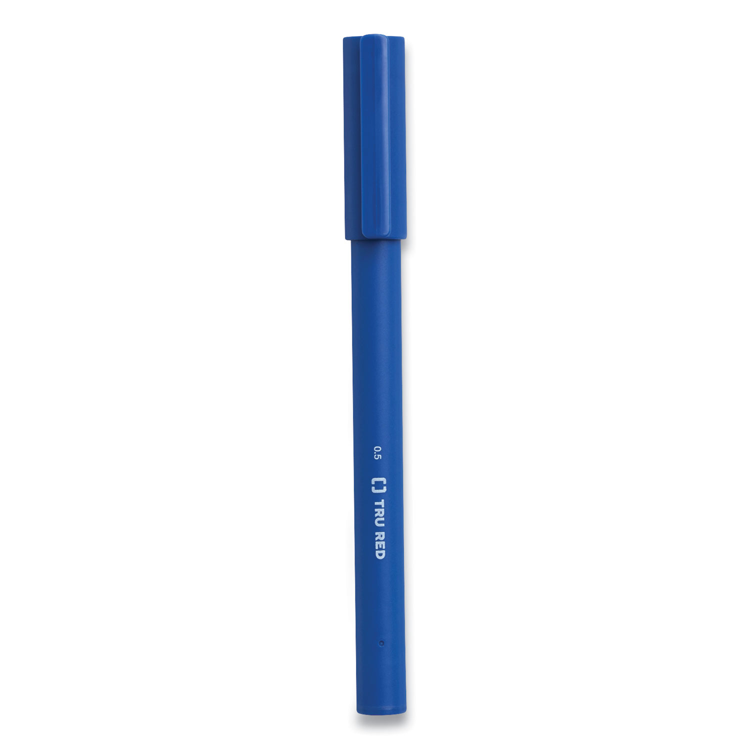 Quick Dry Gel Pen, Stick, Fine 0.5 mm, Blue Ink, Blue Barrel, 5/Pack