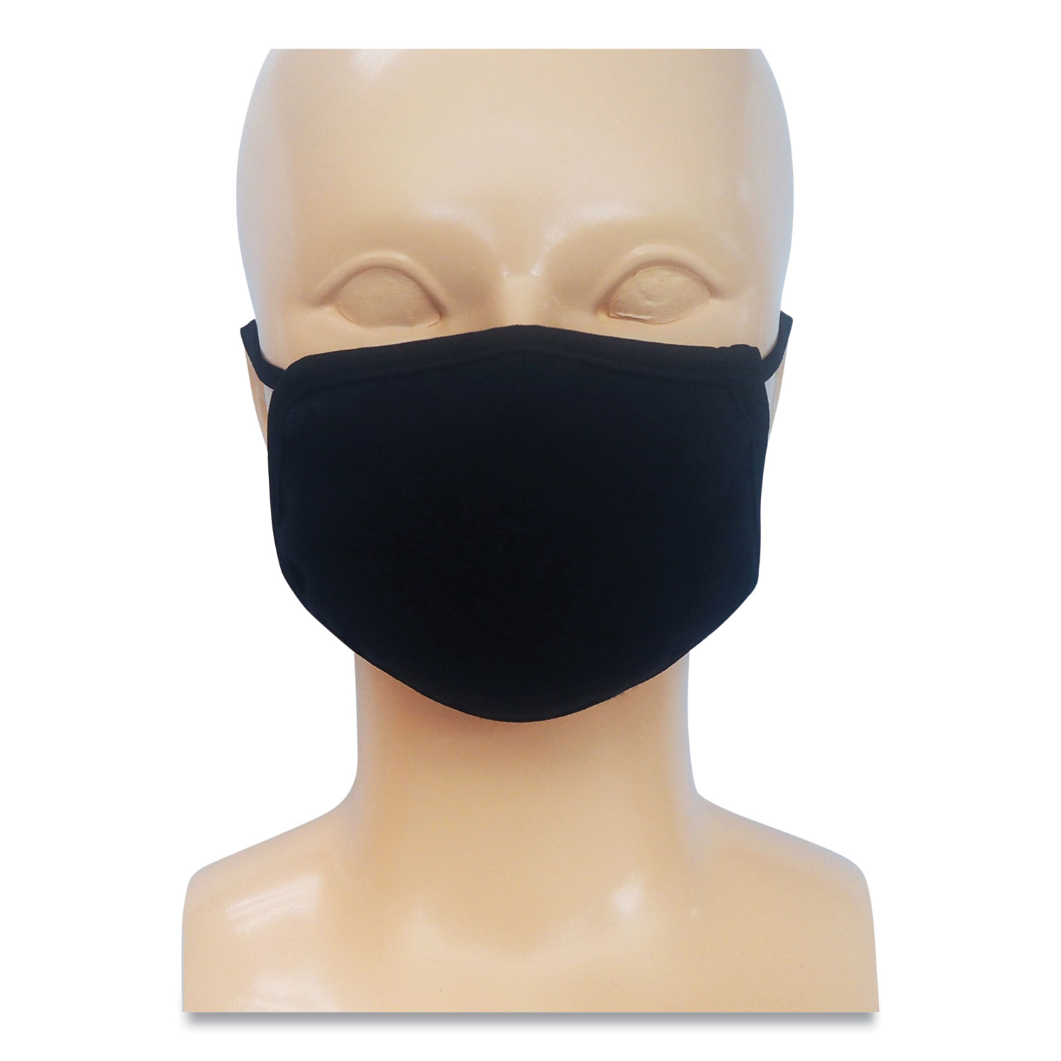  GN1 PE17336 Kids Fabric Face Mask, Black, 500/Carton (GN1PE17336) 