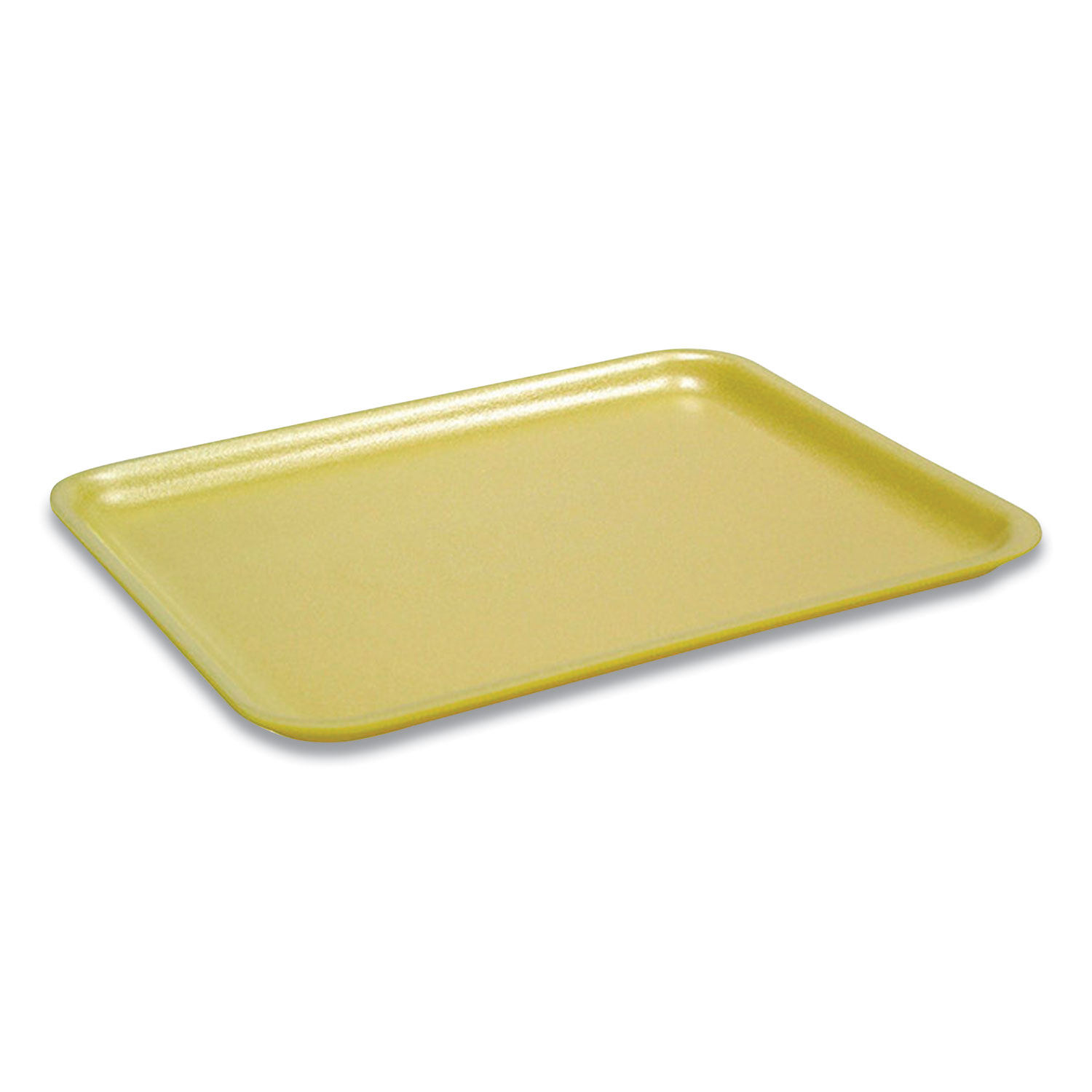 Pactiv Supermarket Trays, #17S, 8.4 x 4.5 x 0.7, Yellow, 1,000/Carton