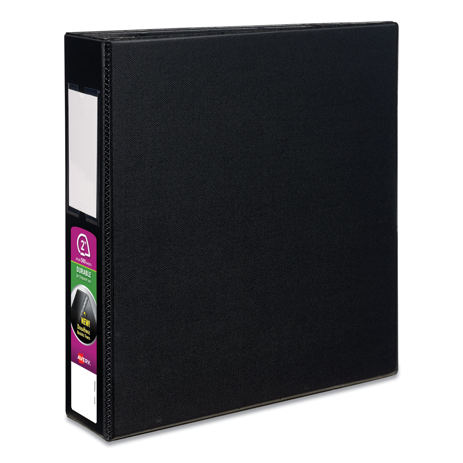  Avery 27556 Durable Non-View Binder with DuraHinge and Slant Rings, 3 Rings, 2 Capacity, 11 x 8.5, Black (AVE27556) 