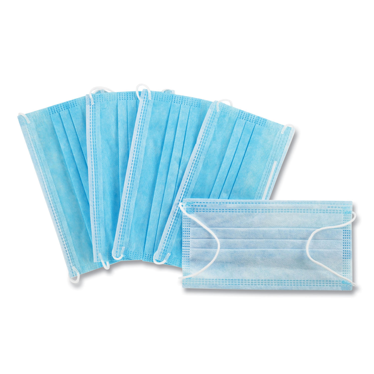  GN1 MM005 MM005 Disposable General Use Mask, Blue, 2,000/Carton (GN1MM005) 