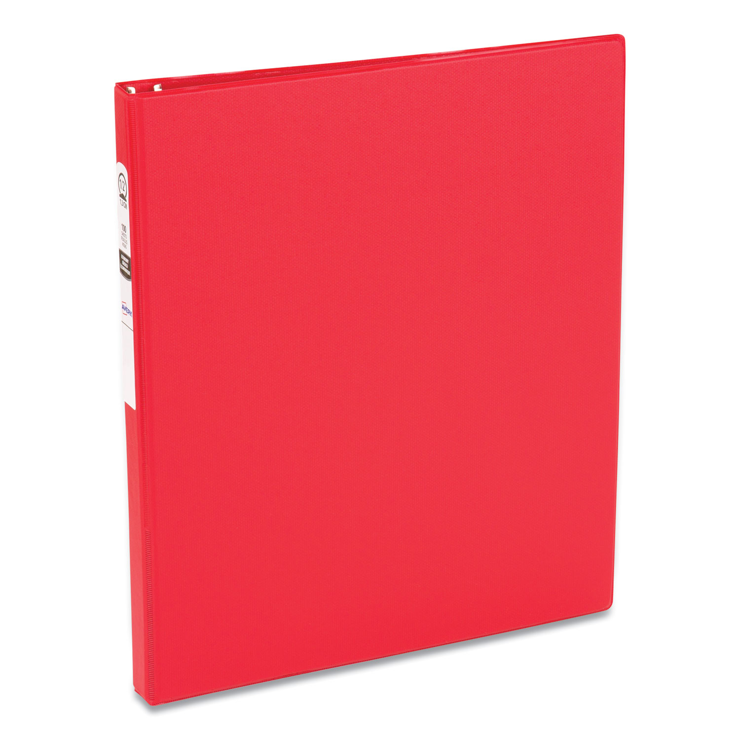  Avery 03210 Economy Non-View Binder with Round Rings, 3 Rings, 0.5 Capacity, 11 x 8.5, Red, (3210) (AVE03210) 