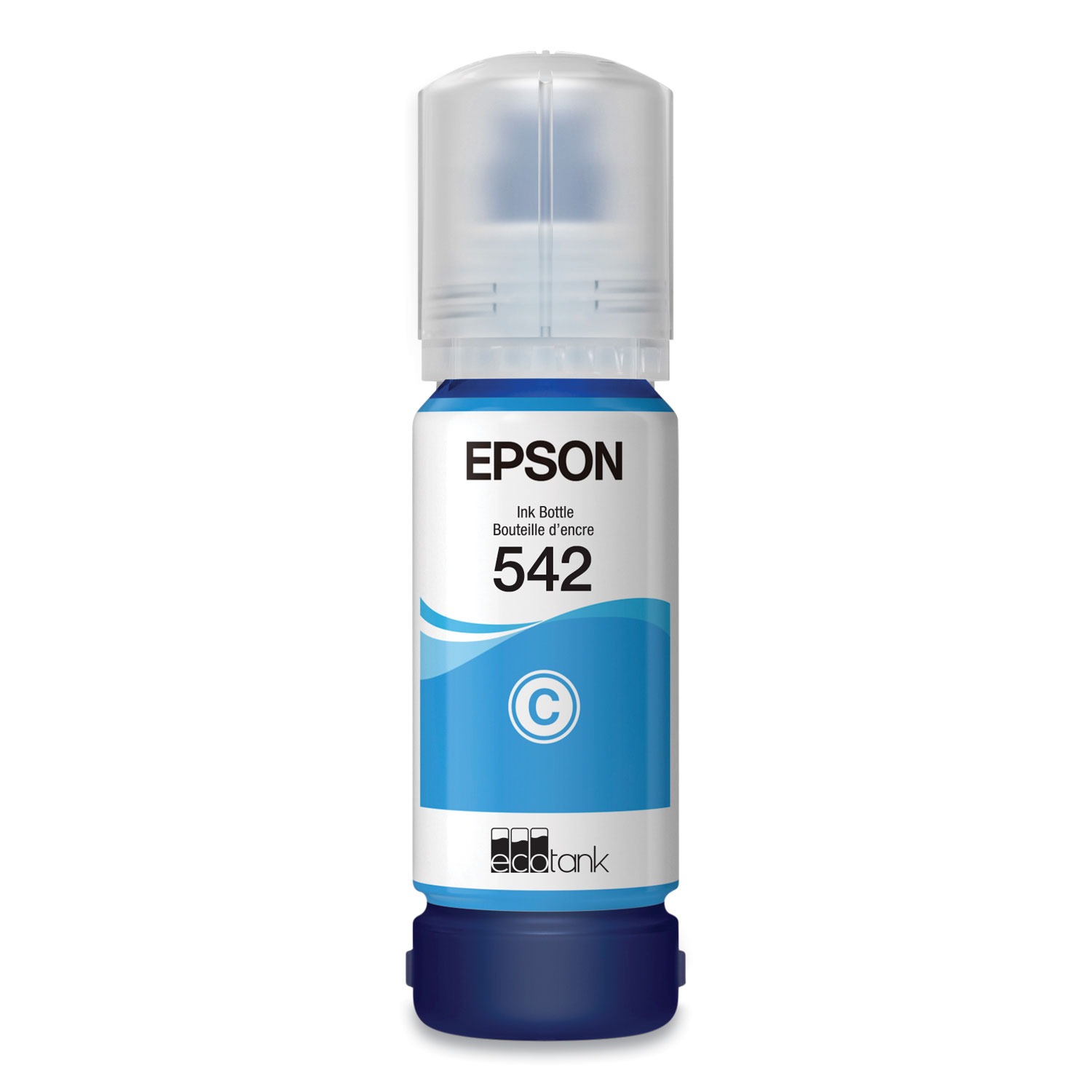  Epson T542220S T542220S (T542) EcoTank Ultra High-Capacity Ink Bottles, Cyan (EPST542220S) 