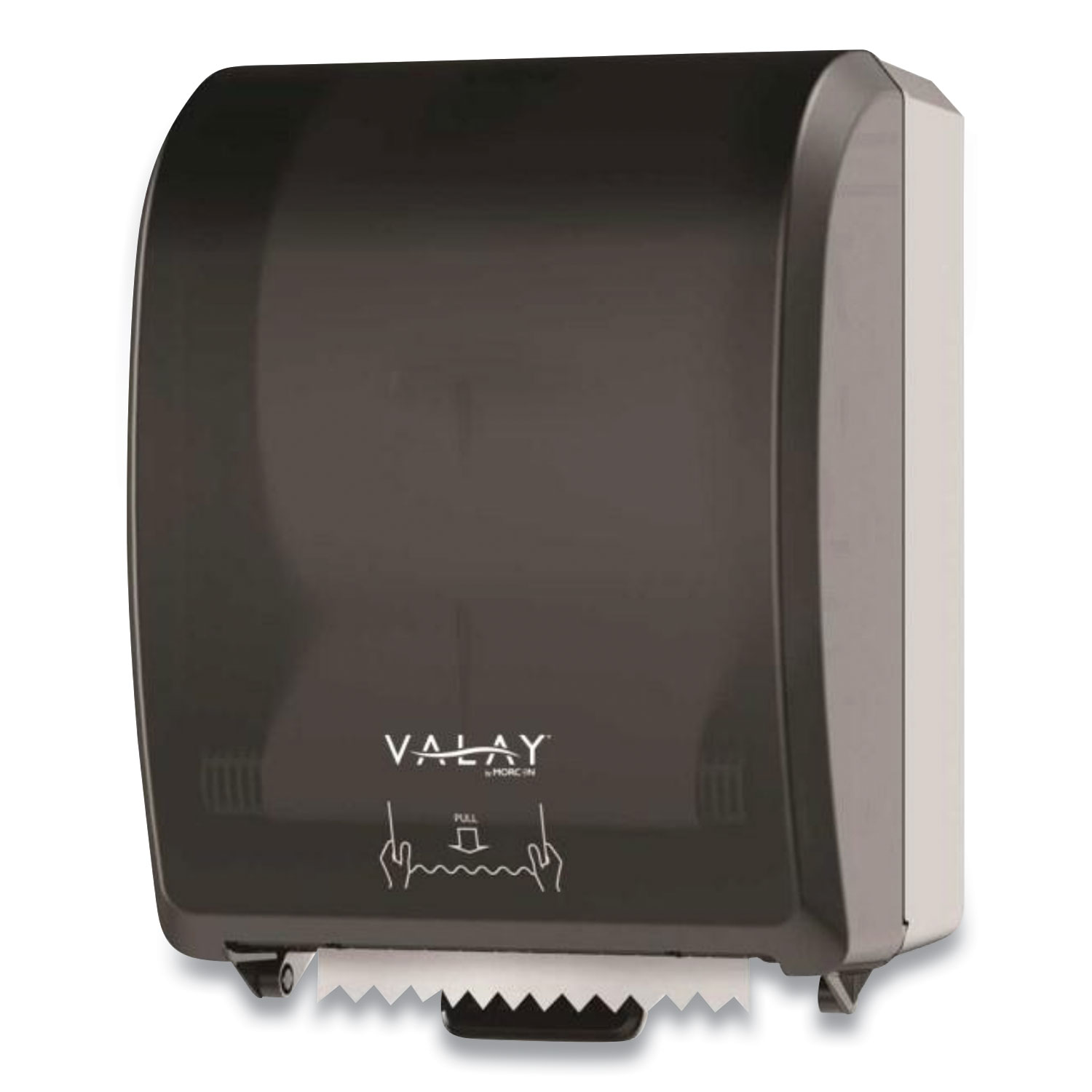  Morcon Tissue I8000 Valay Controlled Towel Dispenser, I-Notch, 12.3 x 9.3 x 15.9, Black (MORI8000) 