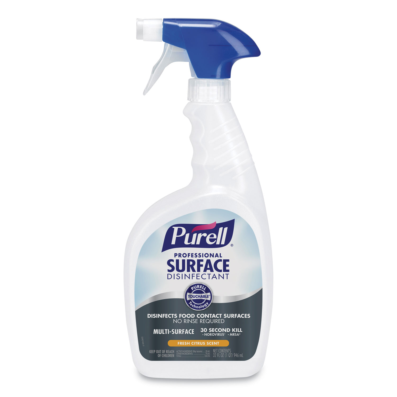  PURELL 3342-06 Professional Surface Disinfectant, Fresh Citrus, 32 oz Spray Bottle, 6 Bottles and 2 Spray Triggers/Carton (GOJ334206) 