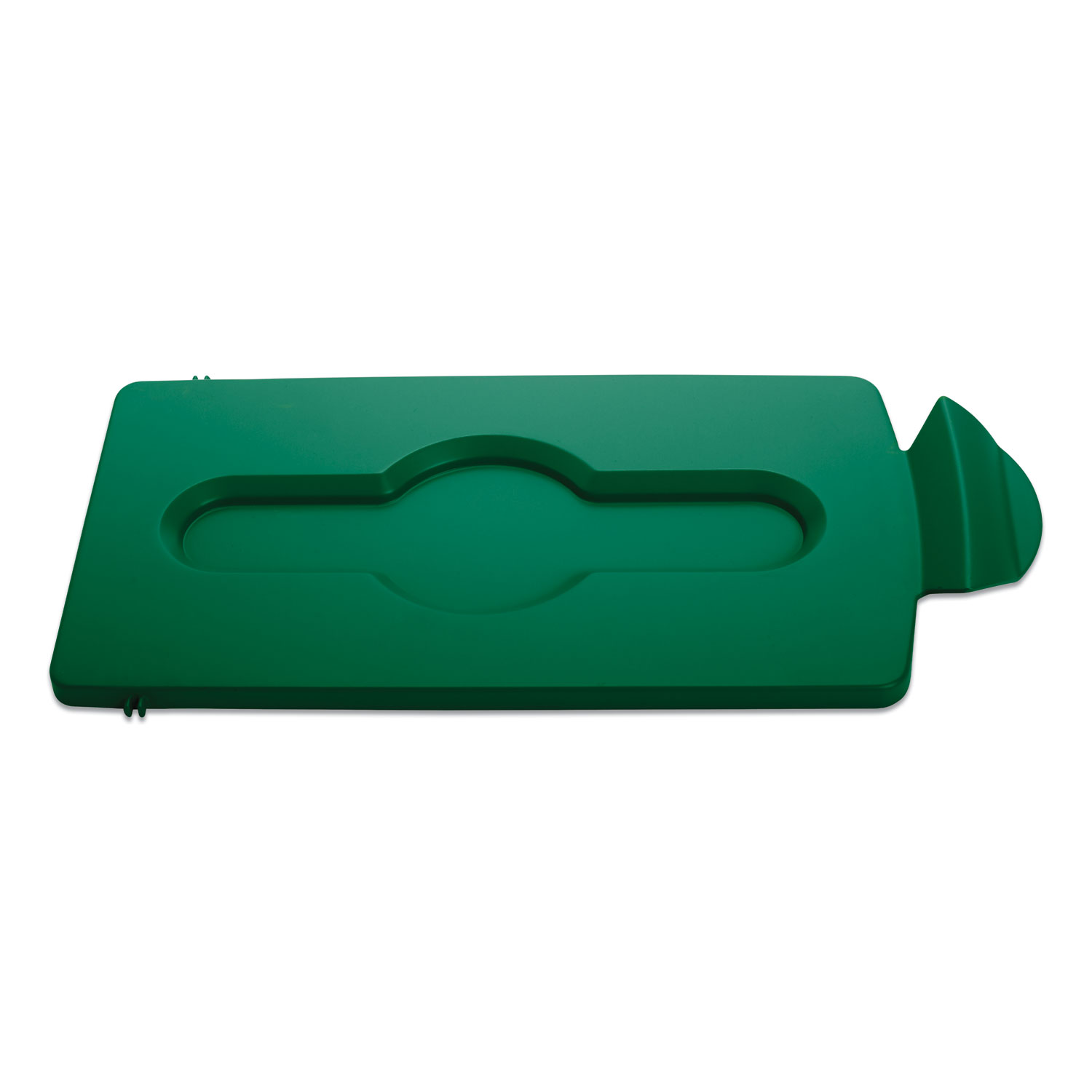 Rubbermaid Commercial 2007884 Slim Jim Single Stream Recycling Top for Slim Jim Containers, 8 x 16.5 x 0.5, Green (RCP2007884) 