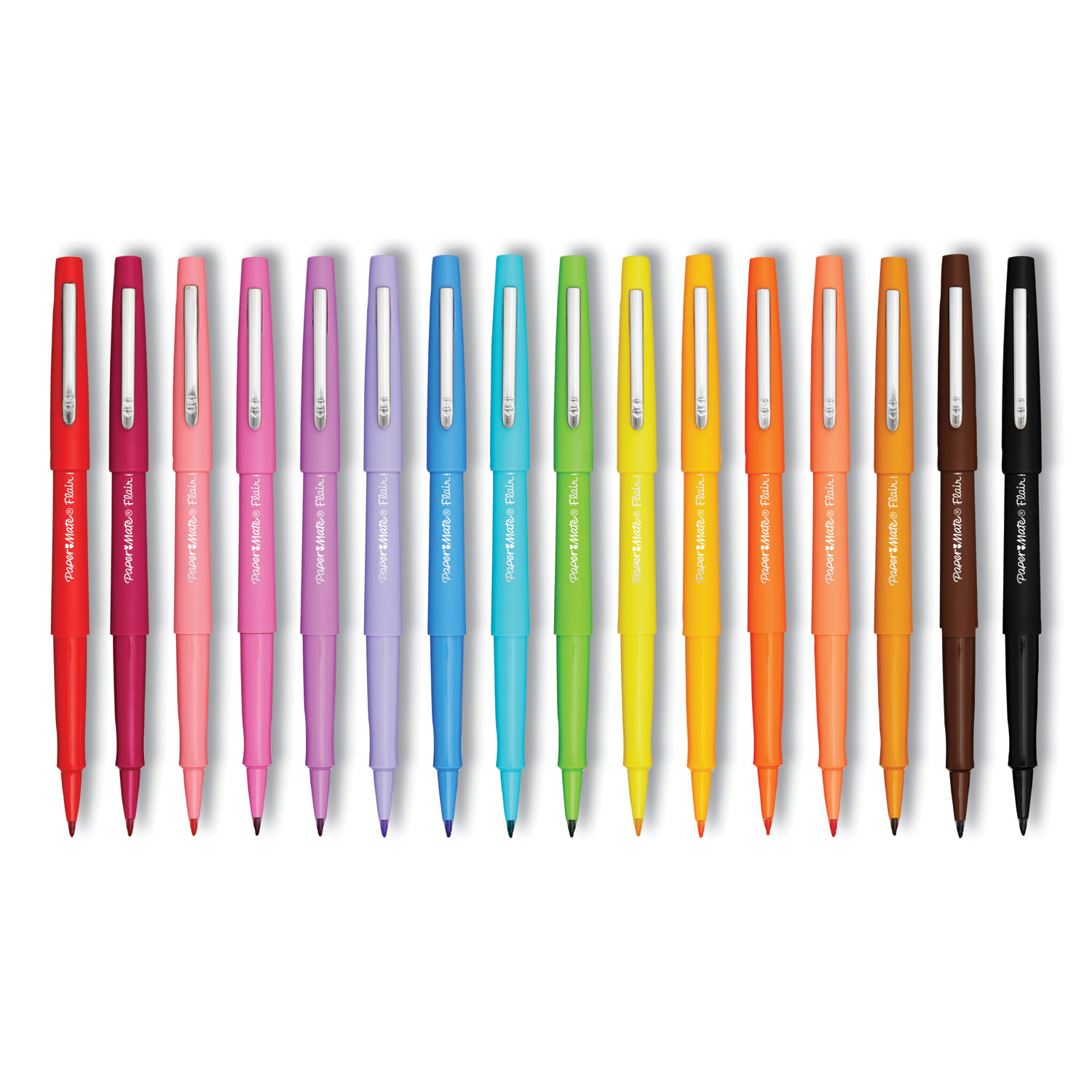 Papermate Flair Original Fibre Tip Pen - Medium - Assorted Colours (Pack Of 4)