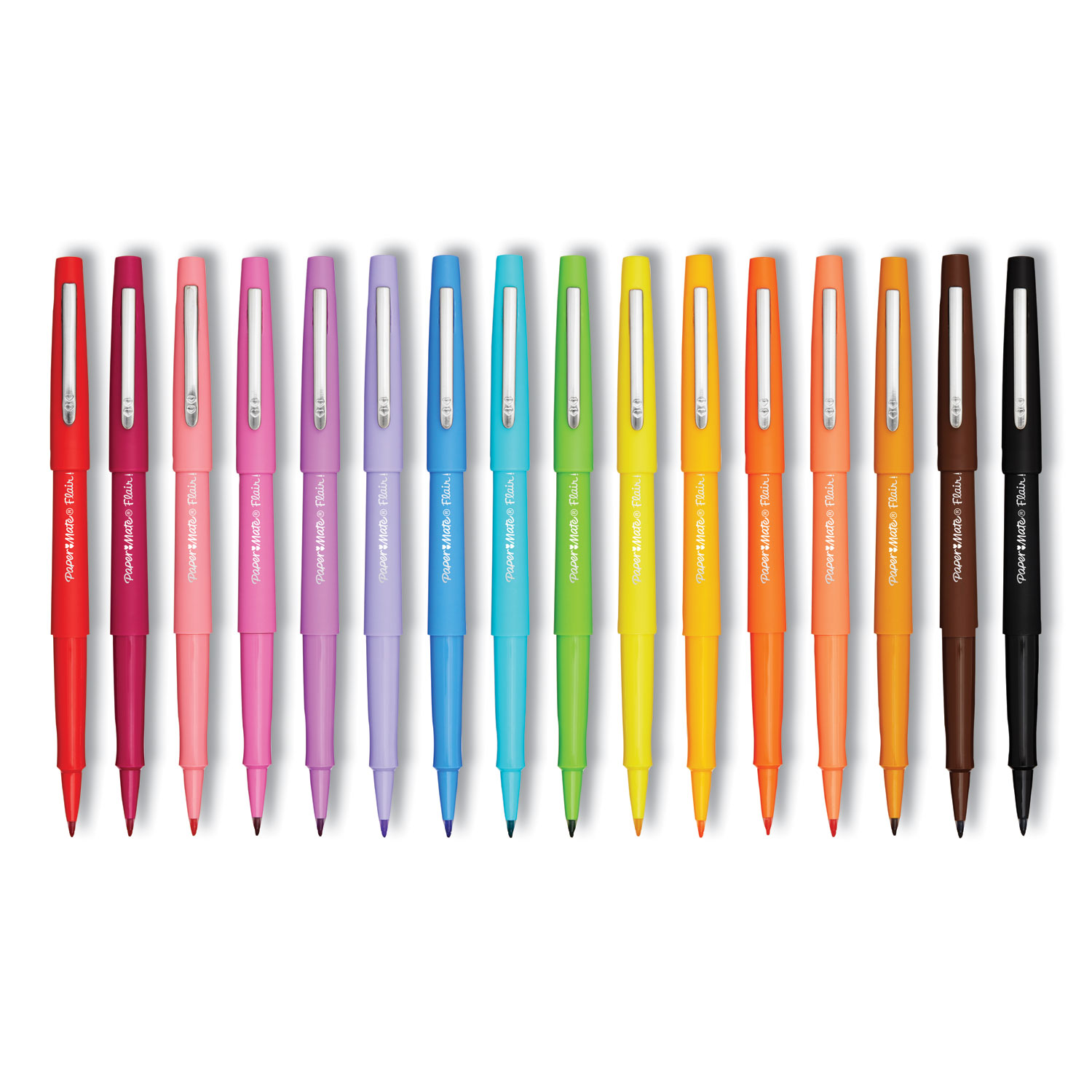 0.7mm Paper Mate Flair 1 Set of 16 Count Scented Felt Tip Pens Assorted Sunday Brunch Scents and Colors 