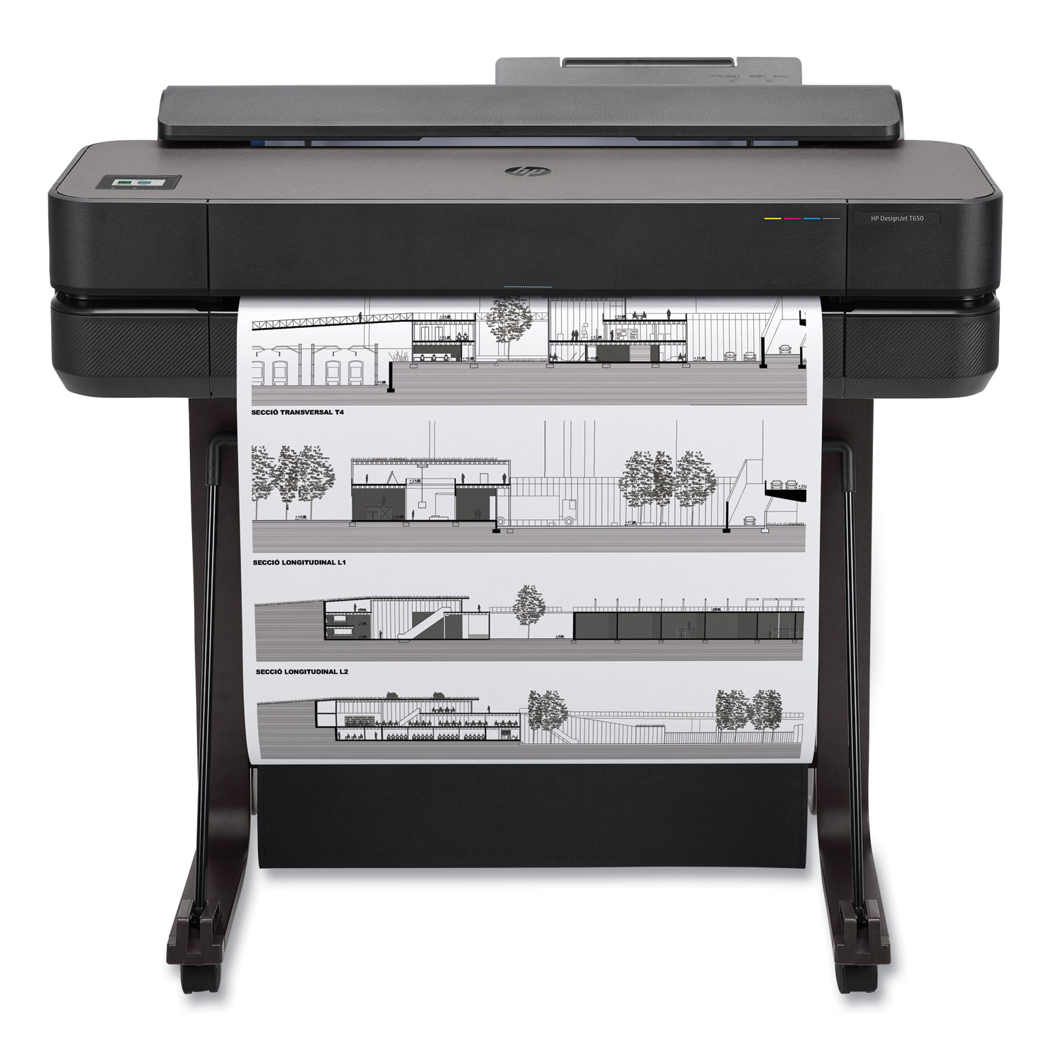  hp designjet t630 36 large format wireless plotter printer laser plus 