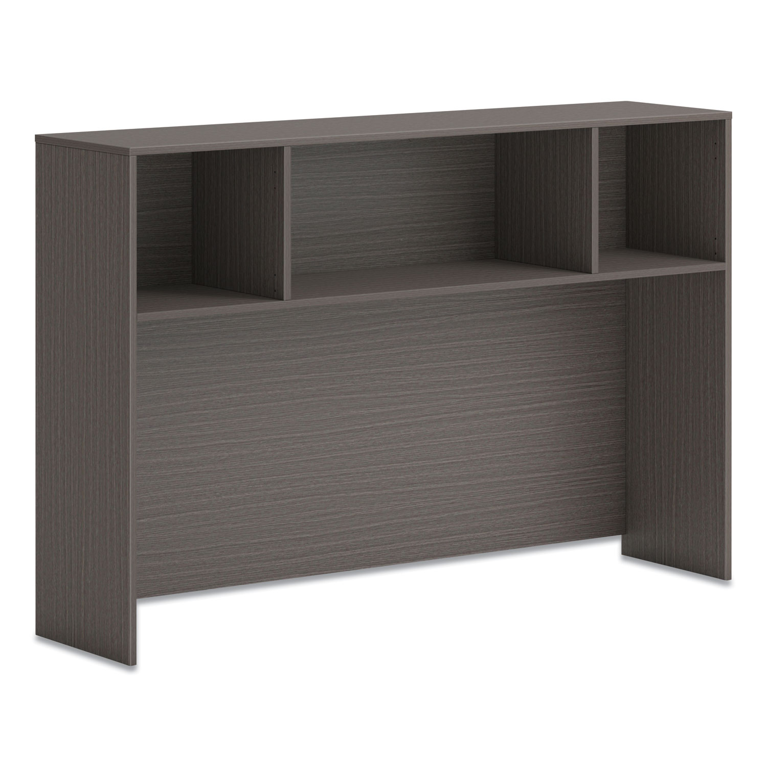 HON® Mod Desk Hutch, 3 Compartments, 60 x 14 x 39.75, Slate Teak