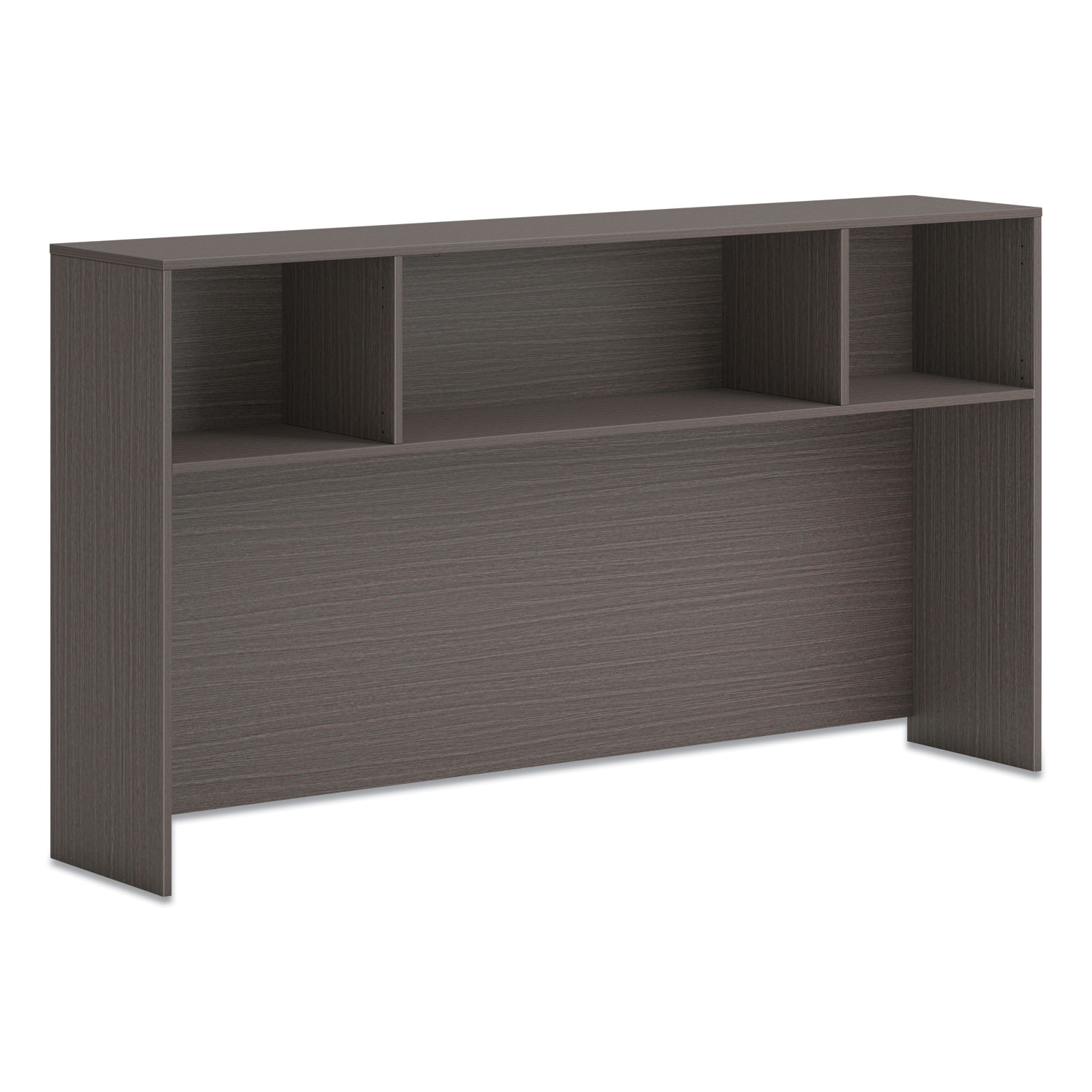 HON® Mod Desk Hutch, 3 Compartments, 72 x 14 x 39.75, Slate Teak