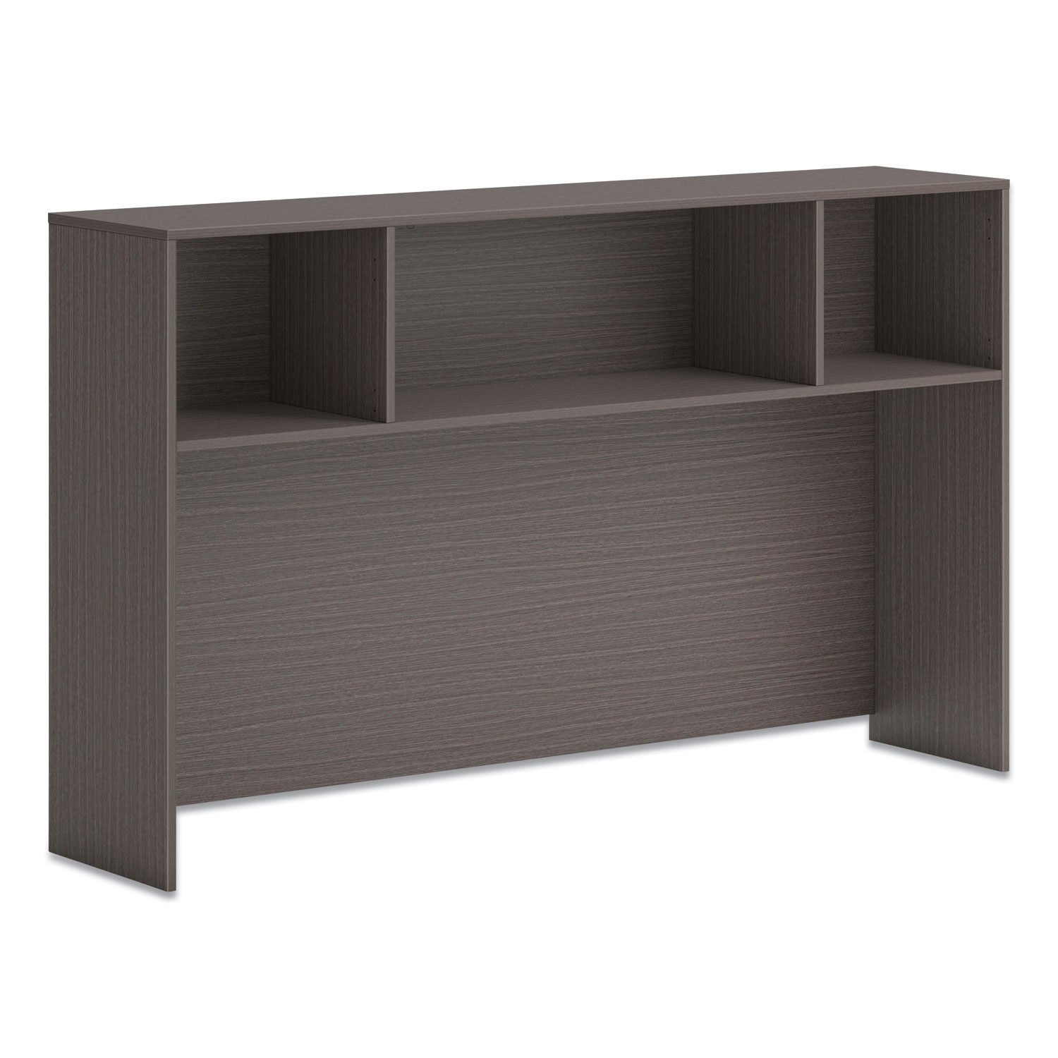 HON® Mod Desk Hutch, 3 Compartments, 66 x 14 x 39.75, Slate Teak