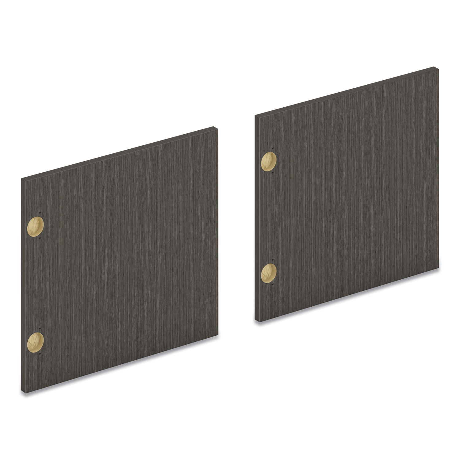 HON® Mod Laminate Doors for 66W Mod Desk Hutch, 16.37 x 14.83, Slate Teak, 2/Carton