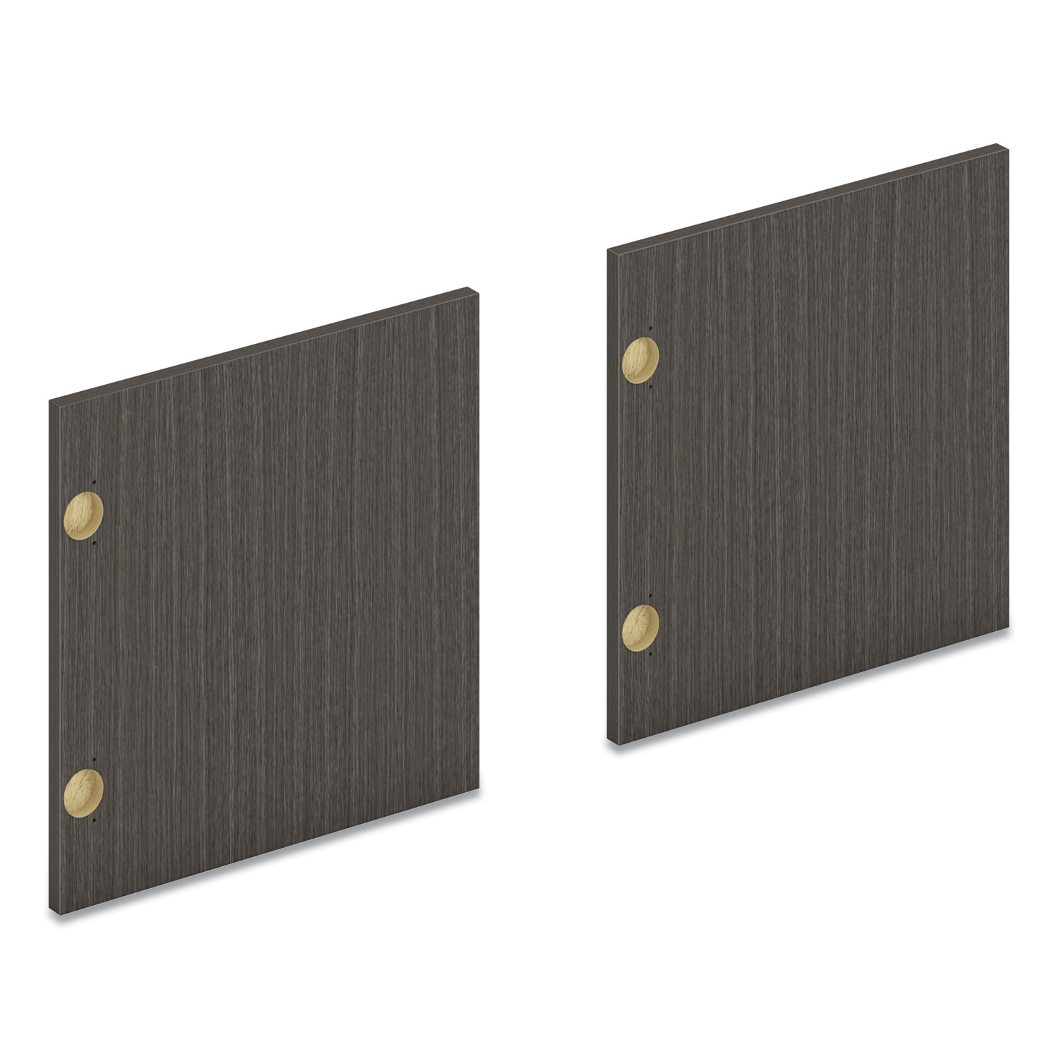 HON® Mod Laminate Doors for 60W Mod Desk Hutch, 14.87 x 14.83, Slate Teak, 2/Carton