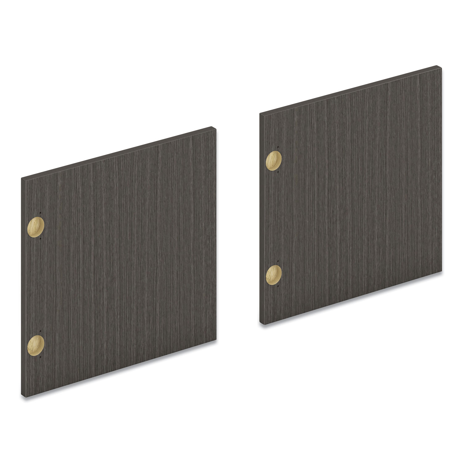 HON® Mod Laminate Doors for 48W Mod Desk Hutch, 15.87 x 14.83, Slate Teak, 3/Carton