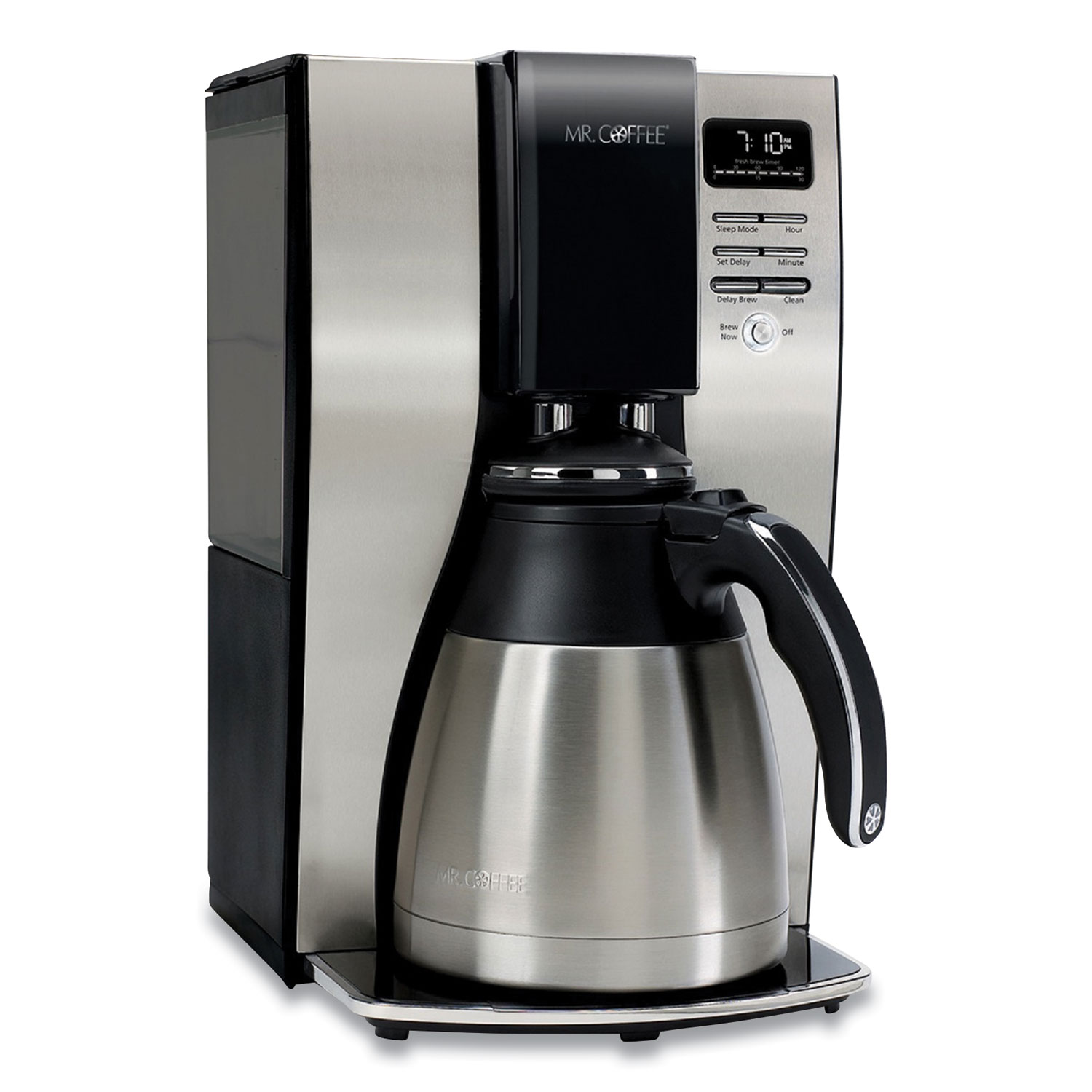  Mr. Coffee 2131962 10-Cup Thermal Programmable Coffeemaker, Stainless Steel/Black (MFE2131962) 