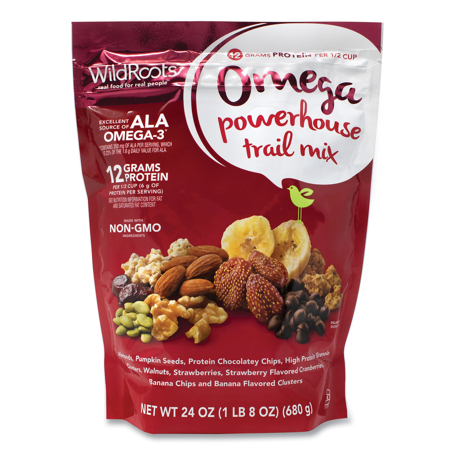  Wildroots 00039 Omega Powerhouse Train Mix, 24 oz Bag, Free Delivery in 1-4 Business Days (GRR22001162) 