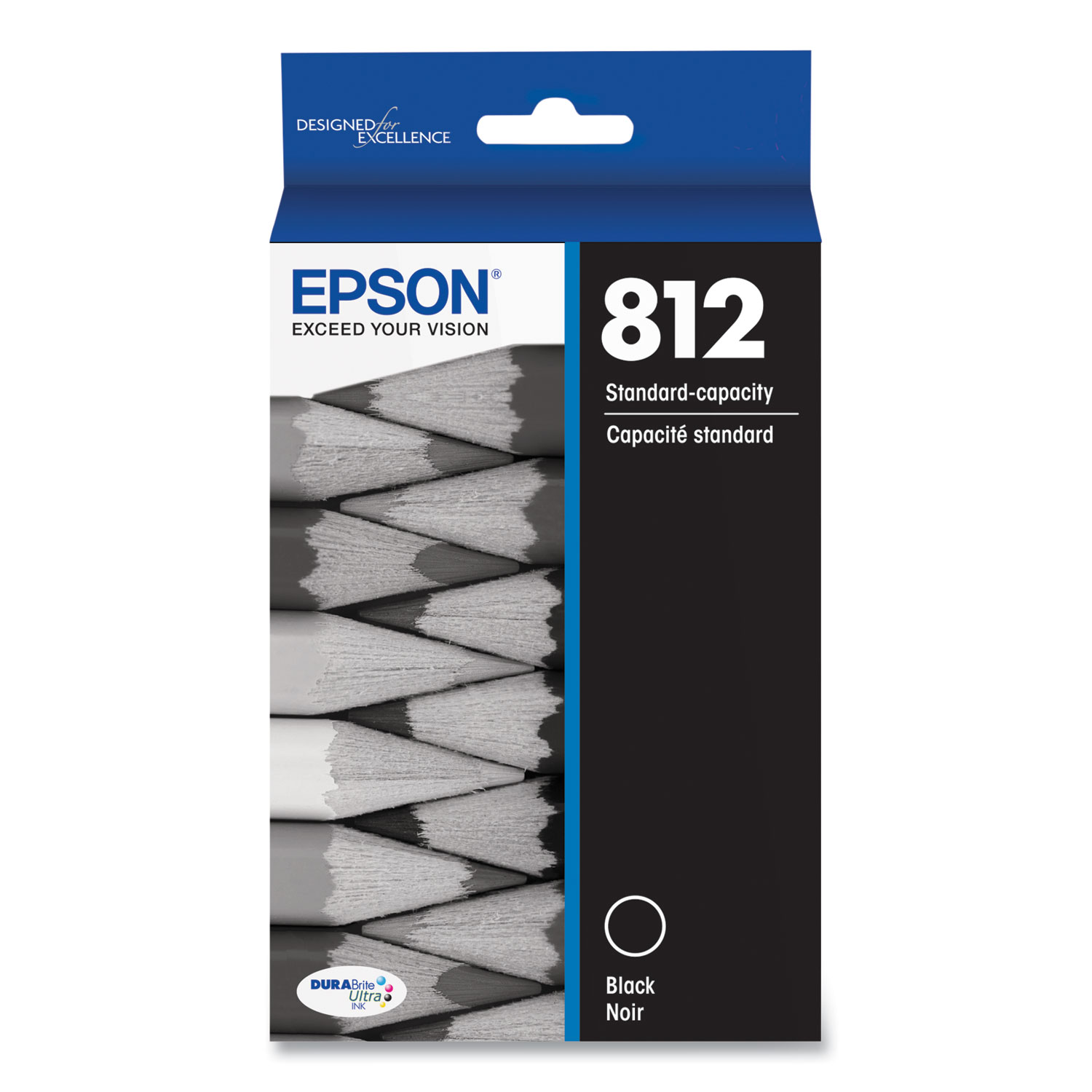 Epson® T812120S (T812) DURABrite Ultra Ink, 350 Page-Yield, Black