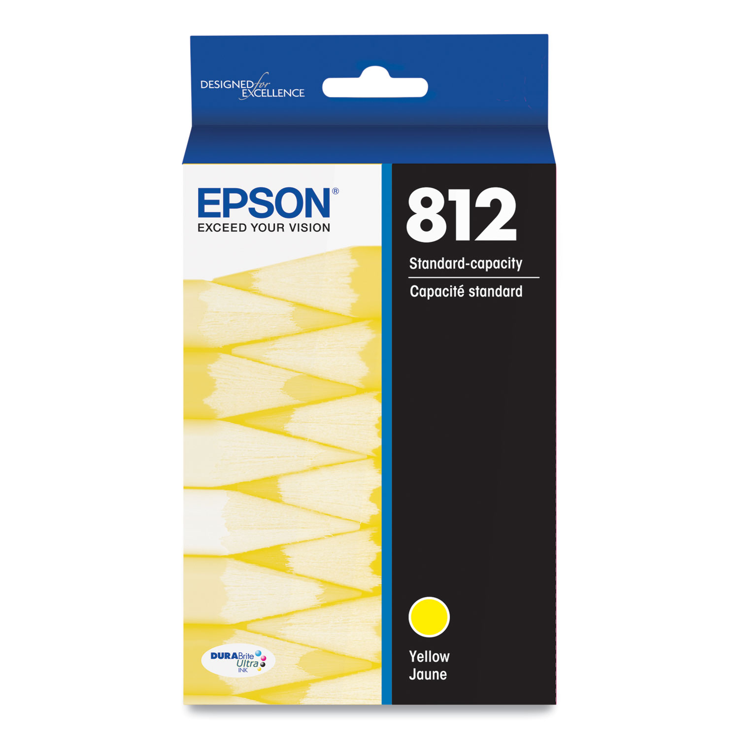Epson® T812420S (T812) DURABrite Ultra Ink, 300 Page-Yield, Yellow