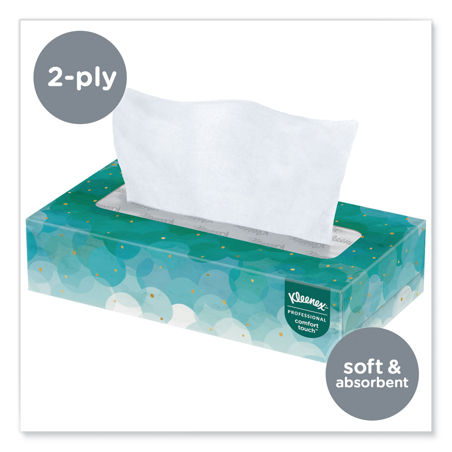 Facial Tissue - Hotel Box - 2 Ply - White - Whisper 100 Sheet