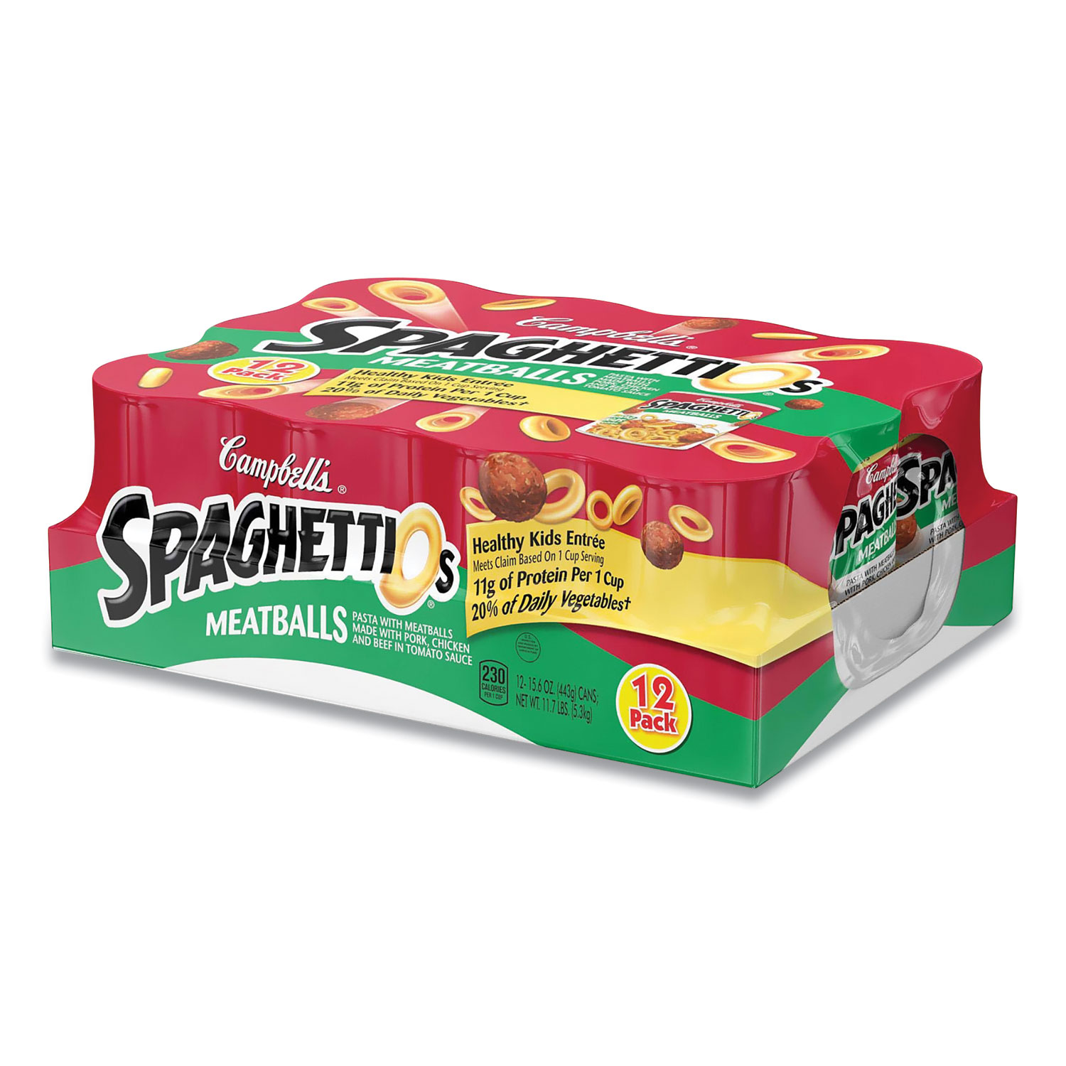 Campbell's Franks SpaghettiOs Canned Pasta, 15.6 Oz.