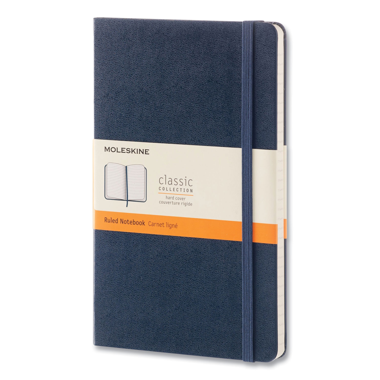 Moleskine® Classic Collection Hard Cover Notebook, Dotted Rule, Sapphire Blue Cover, 5 x 8.25, 240 Sheets