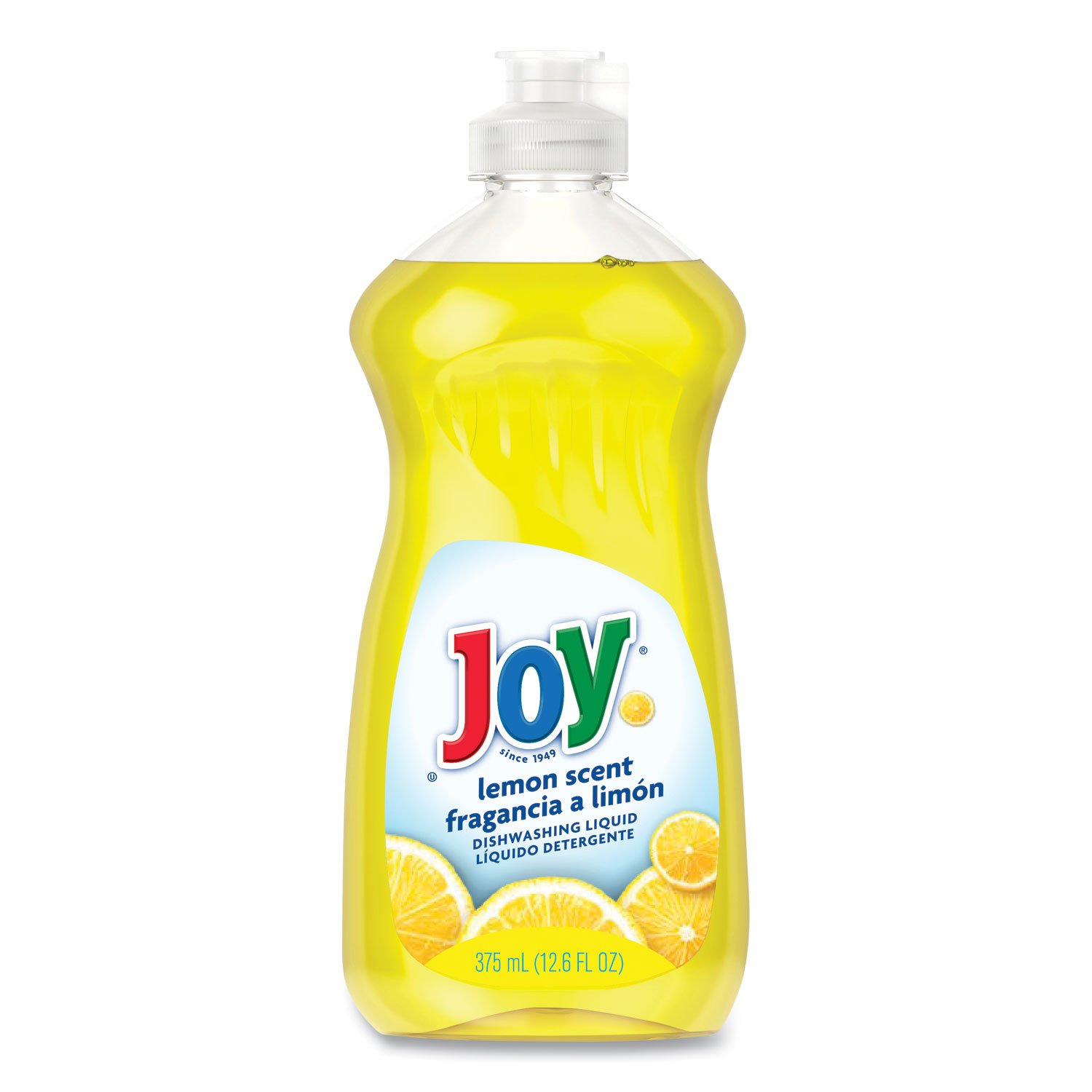 Joy® Dishwashing Liquid, Lemon, 12.6 oz Bottle, 12/Carton