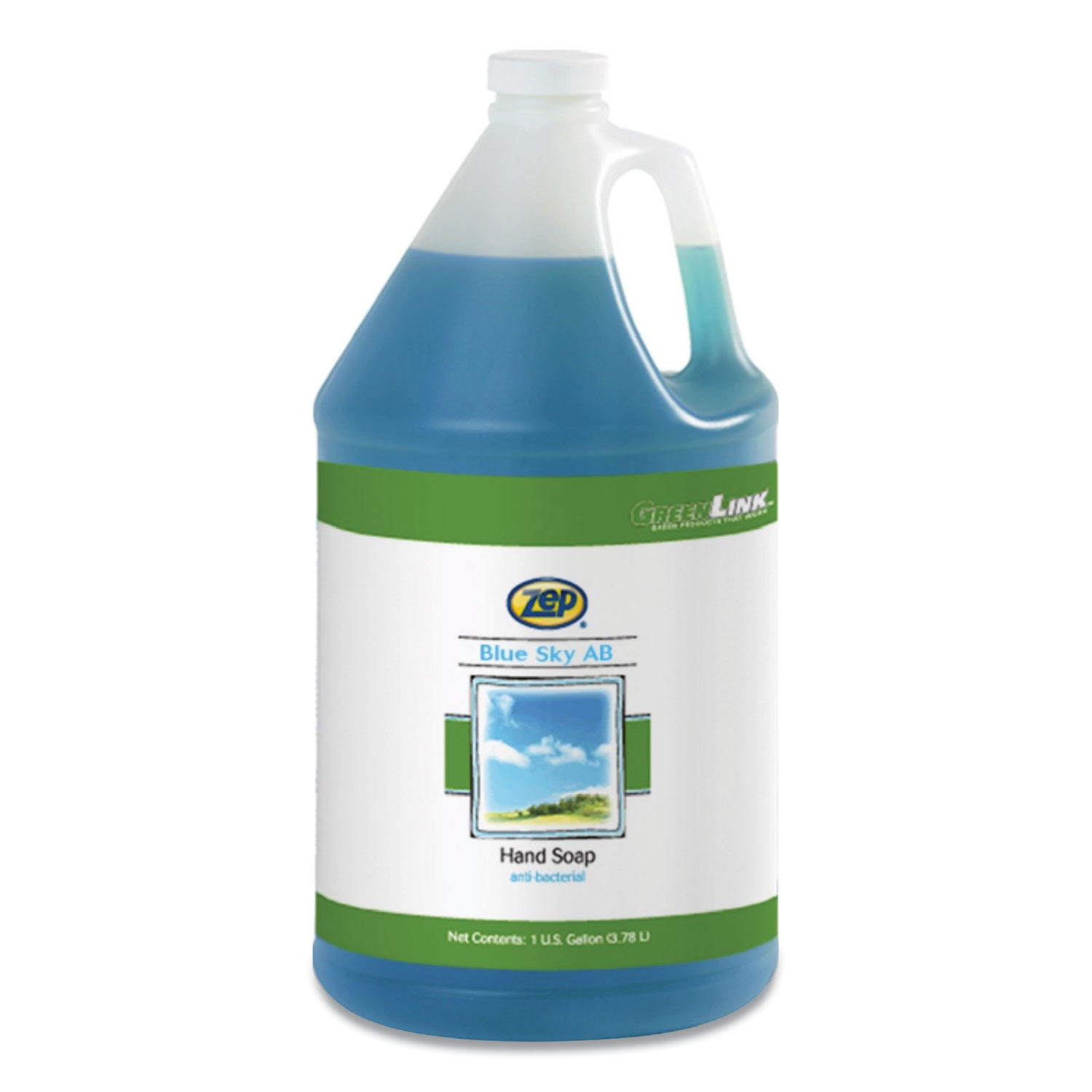  Zep 332124 Blue Sky AB Antibacterial Hand Soap, Clean Open Air, 1 gal Bottle, 4/Carton (ZPP332124) 