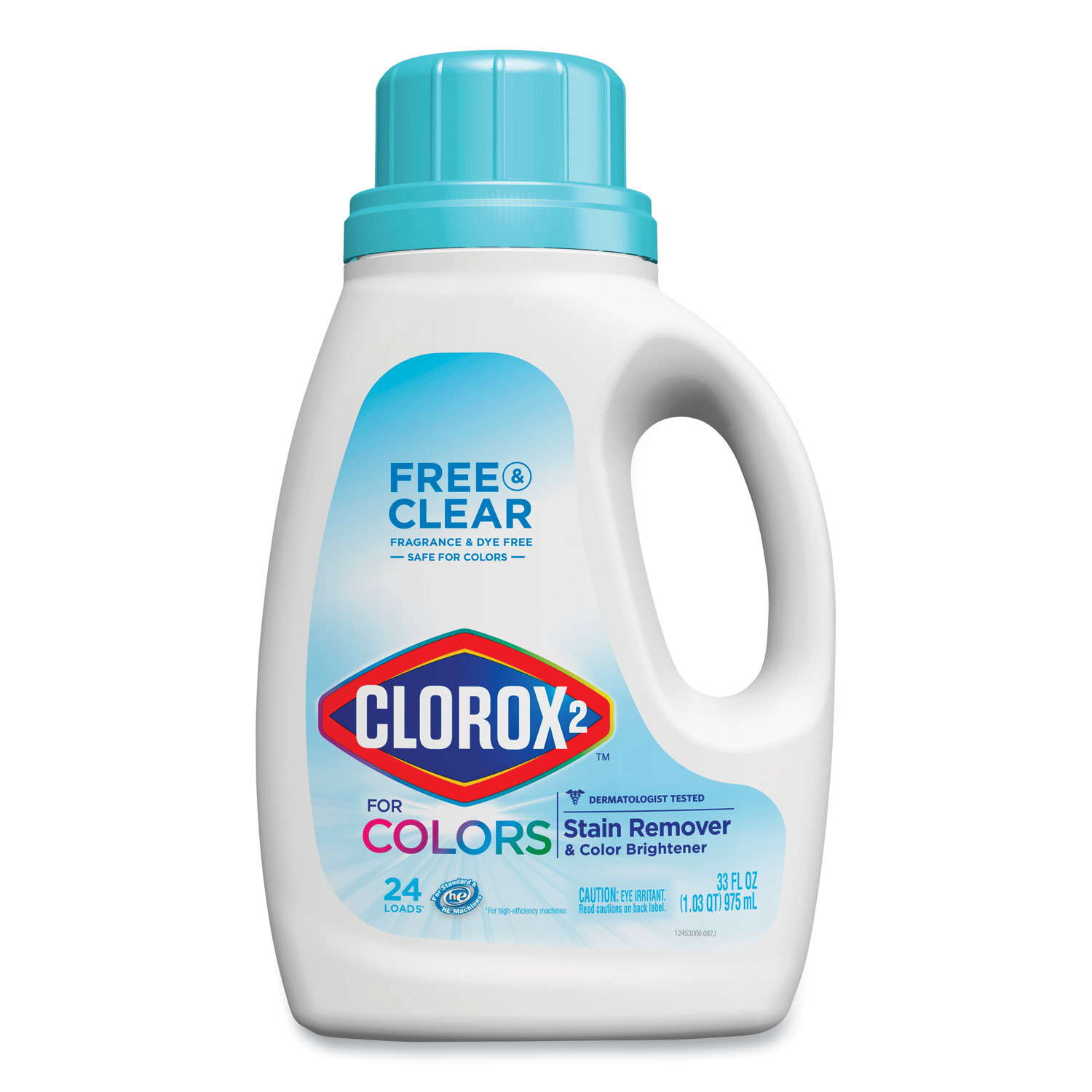  Clorox 2 CLO30046CT Stain Remover and Color Booster, Unscented, 33 oz Bottle, 6/Carton (CLO30046CT) 