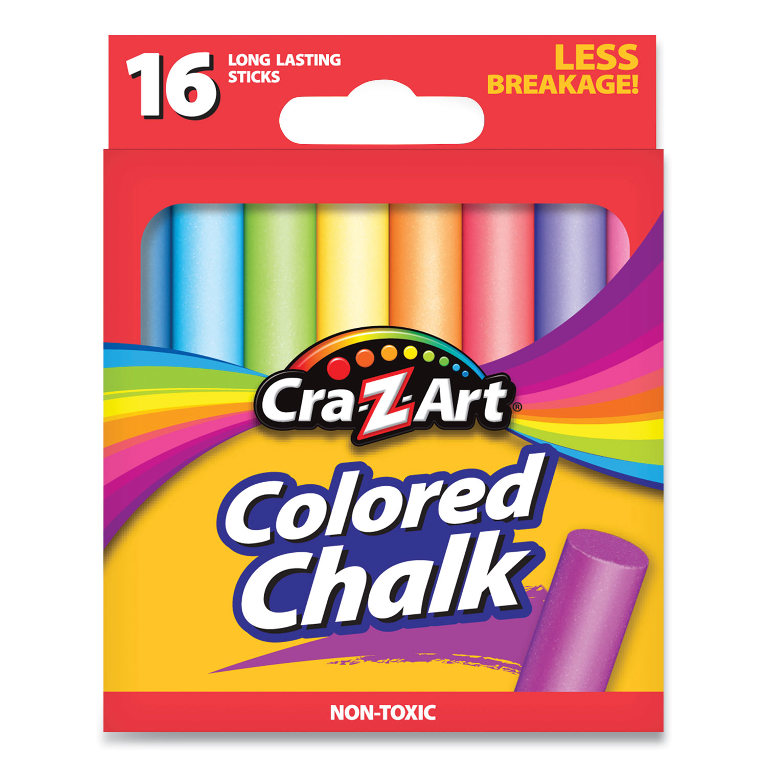 Cra-Z-Art® Colored Chalk, Assorted Colors, 16/Pack